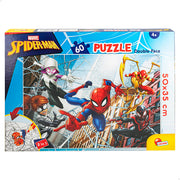 Marvel Spider-Man Puzzle doble cara para colorear 60 piezas