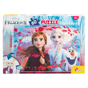 Disney Frozen Puzzle doble cara para colorear 60 piezas
