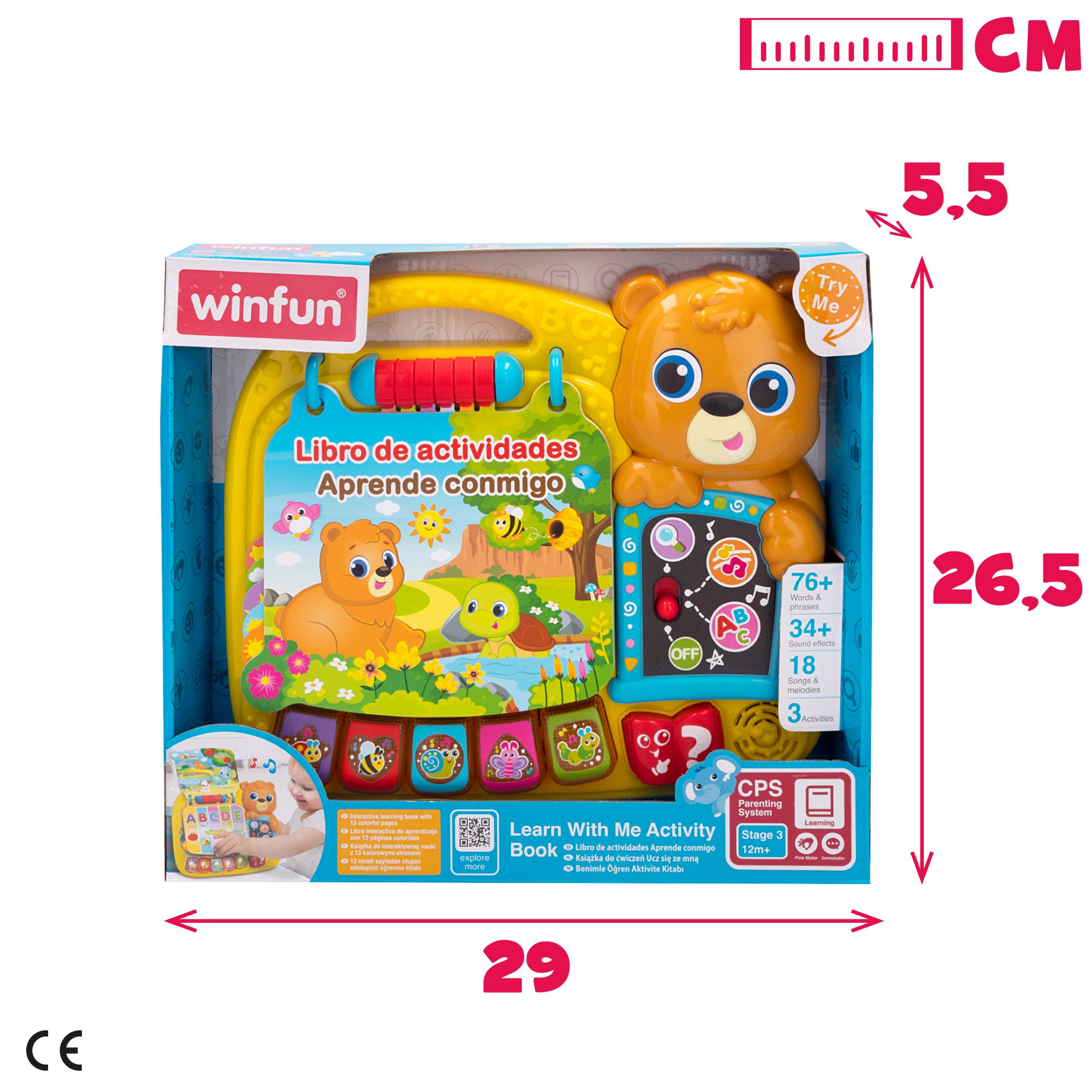 Winfun Libro de actividades interactivo Aprende conmigo