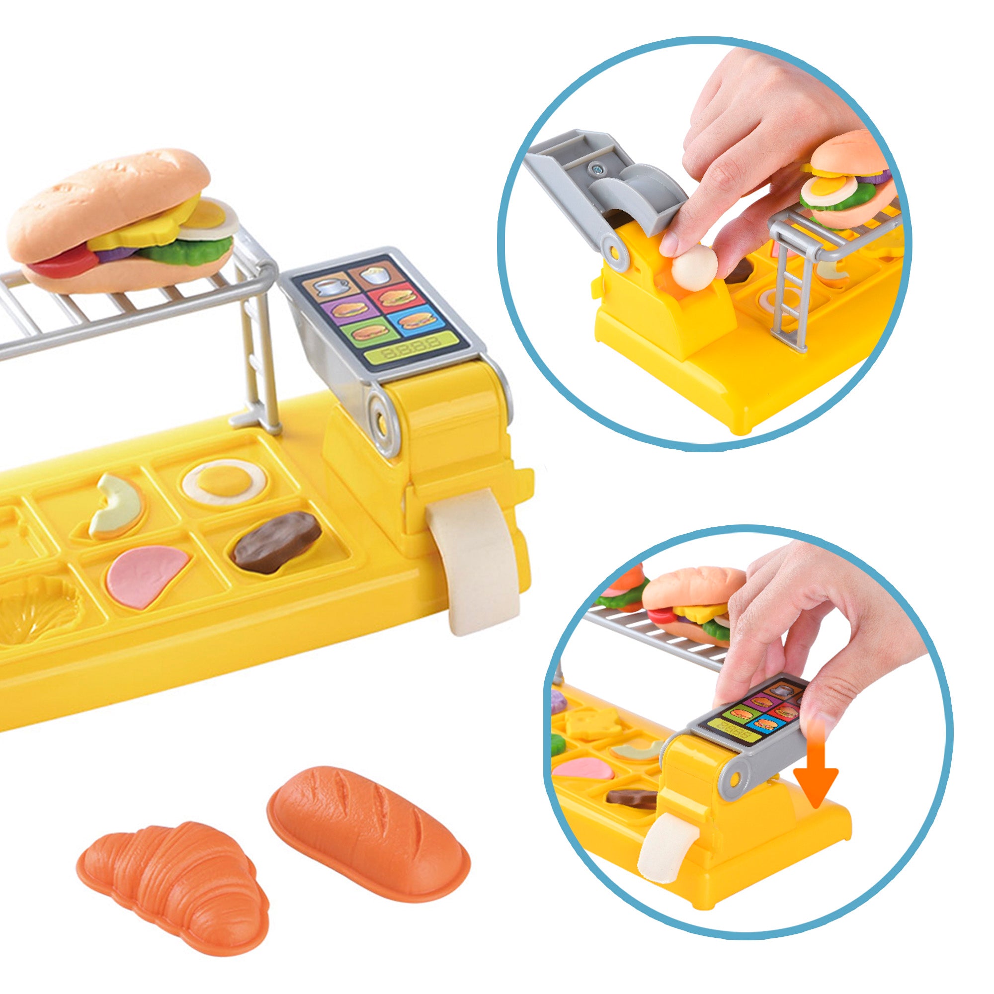 PLAY Juego de plastilina con cafetera, moldes y accesorios