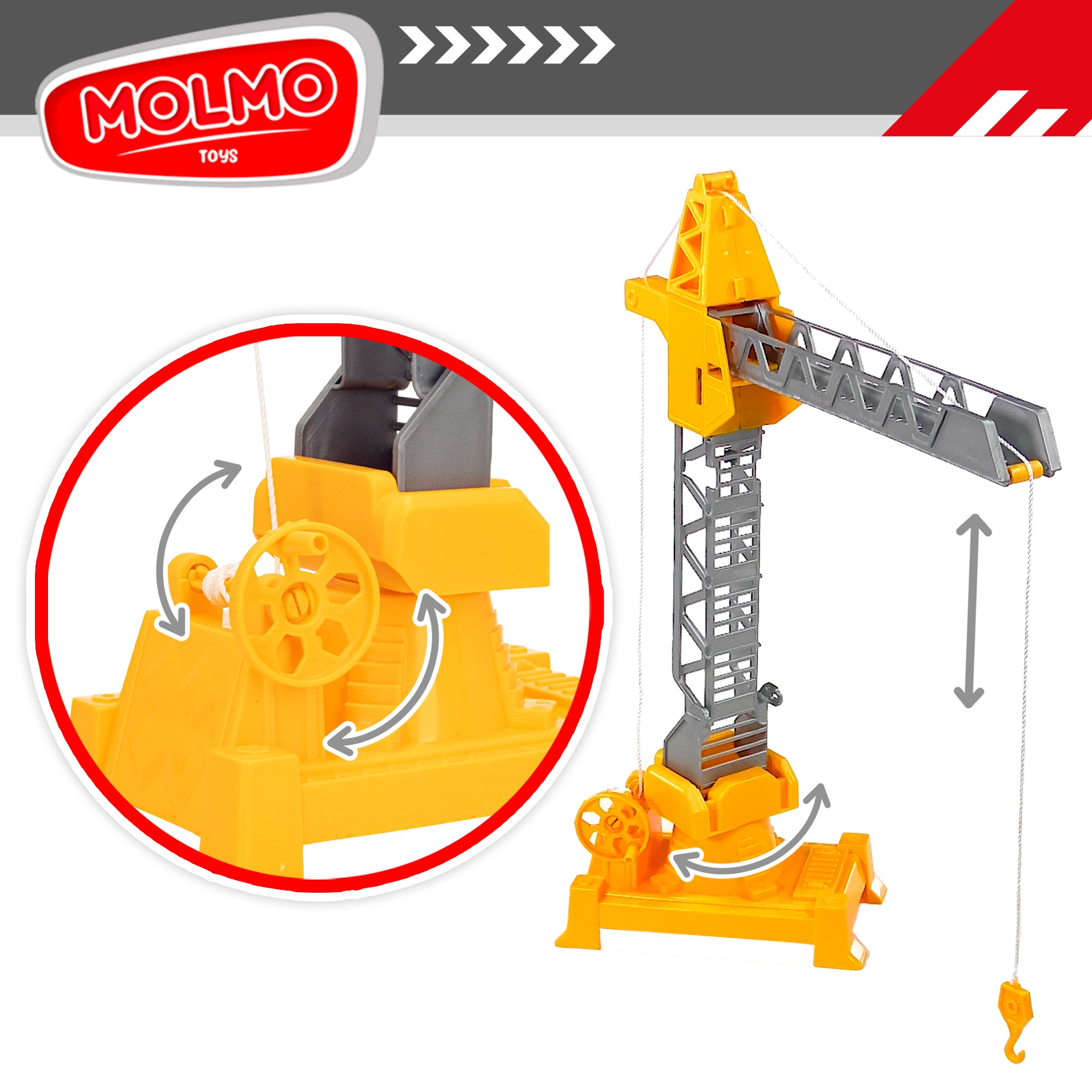 Set 2 vehículos y 2 máquinas construcción COLORBABY