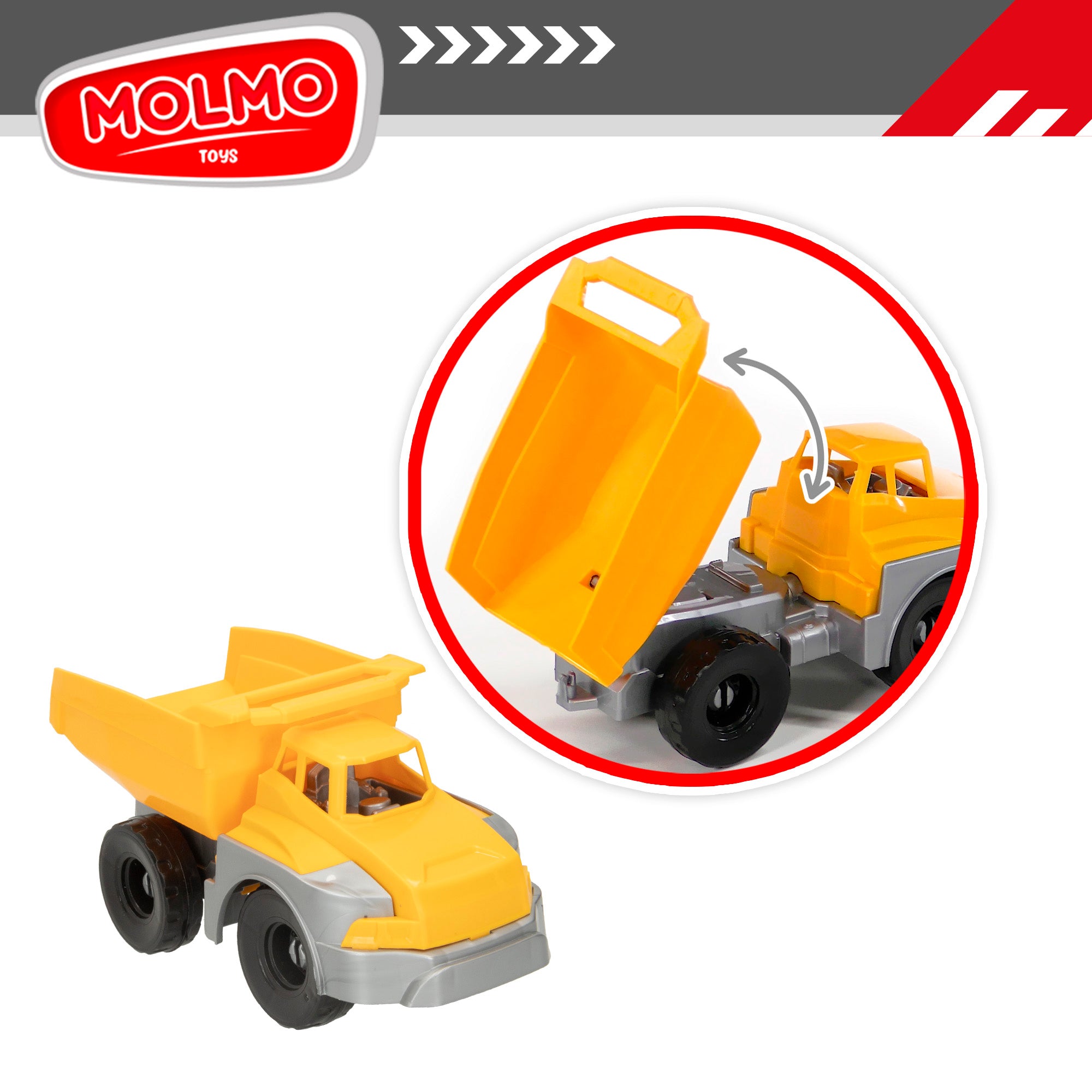 Set 2 vehículos y 2 máquinas construcción COLORBABY