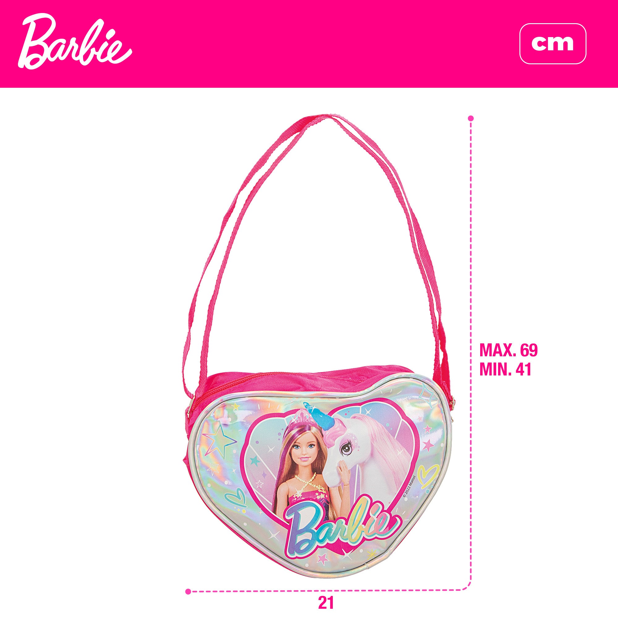 Barbie Bolso corazón brillante con plastilina y moldes