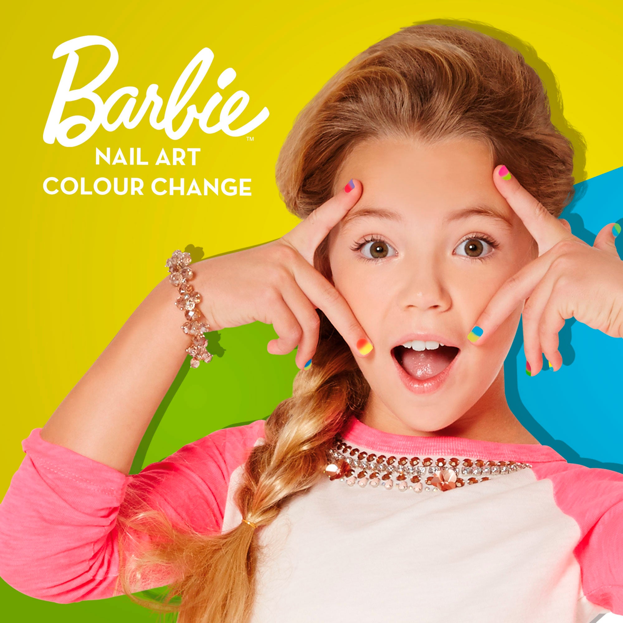 Barbie Estudio de uñas con pegatinas