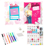 Barbie Mi diario secreto con candado, stickers y rotuladores mágicos