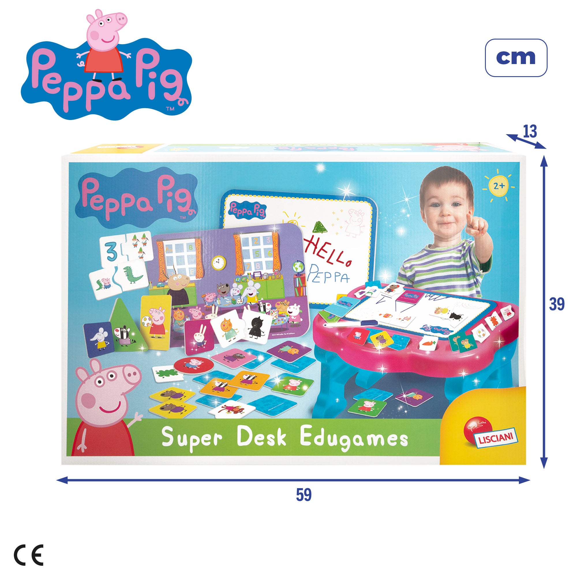 Peppa Pig Mesa infantil con pizarra y juegos