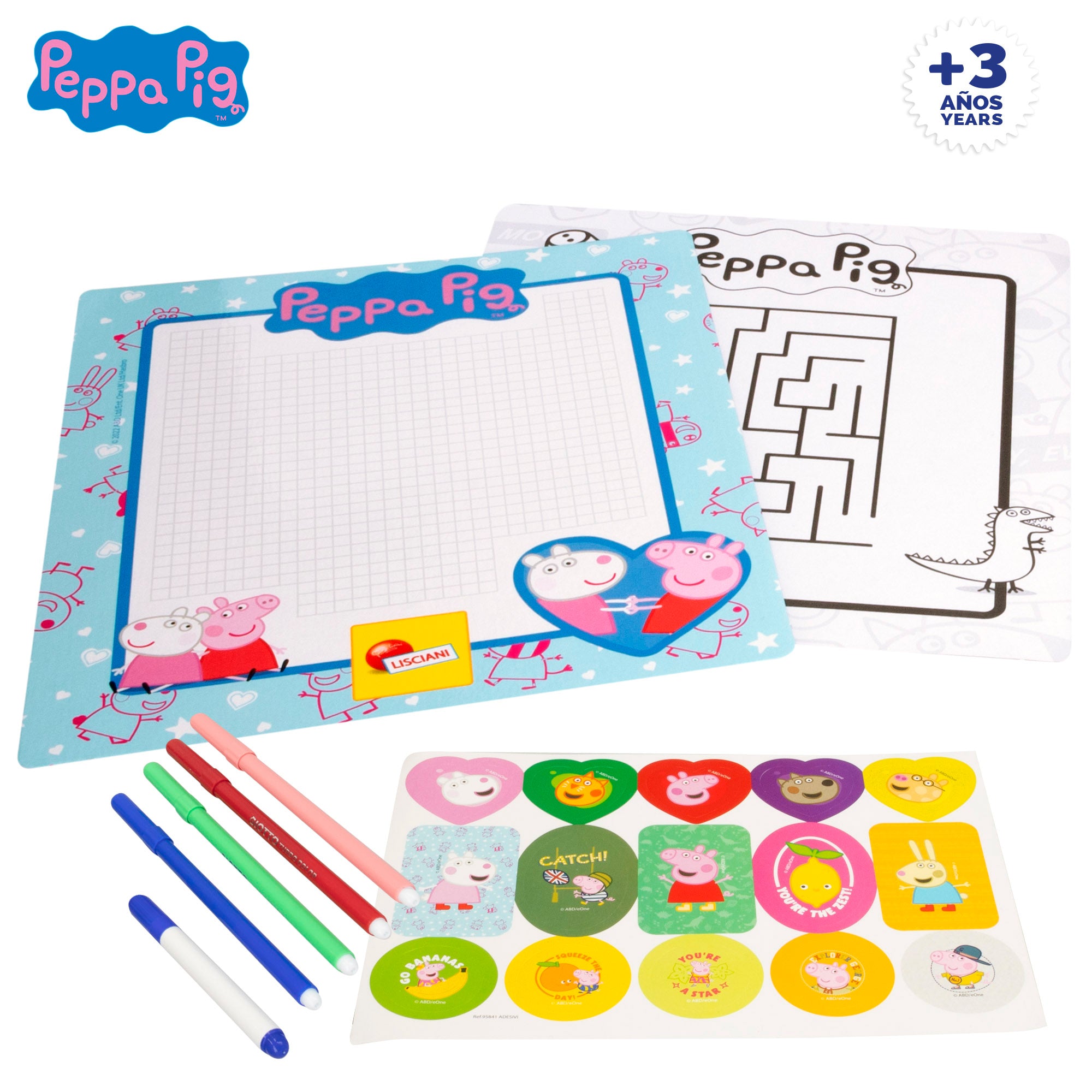 Peppa Pig Mochila infantil con accesorios para jugar y colorear