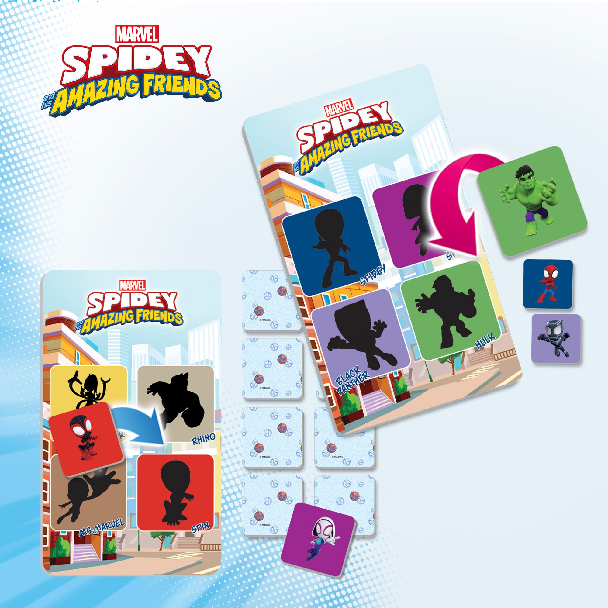 Spidey y su superequipo Juegos de mesa 10 en 1