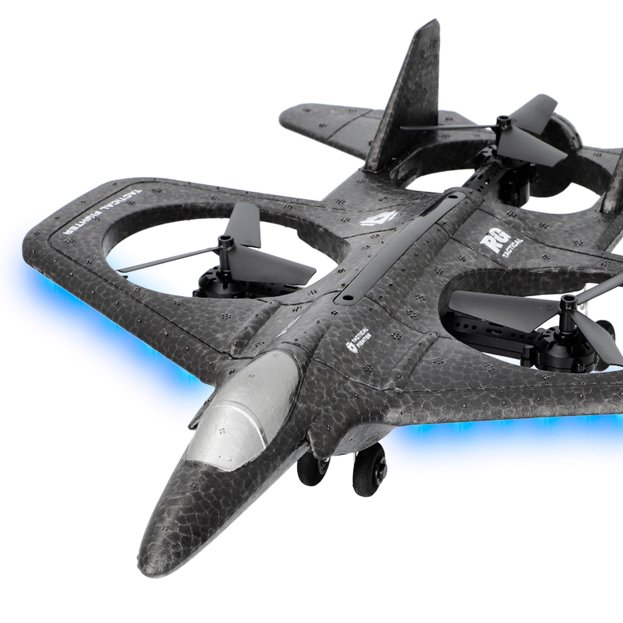 Drone de combate Falcon Speed ​​​​&amp; Go de 36 cm com comando e giroscópio.