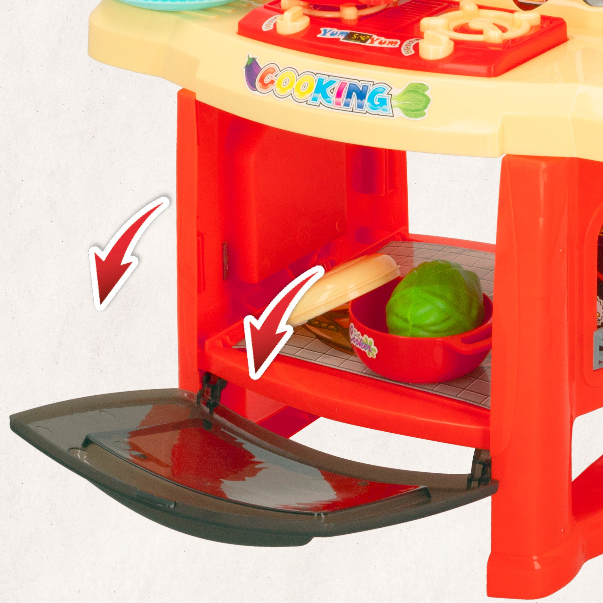 Mini cocinita eléctrica con luz y sonido y 20 accesorios My colors
