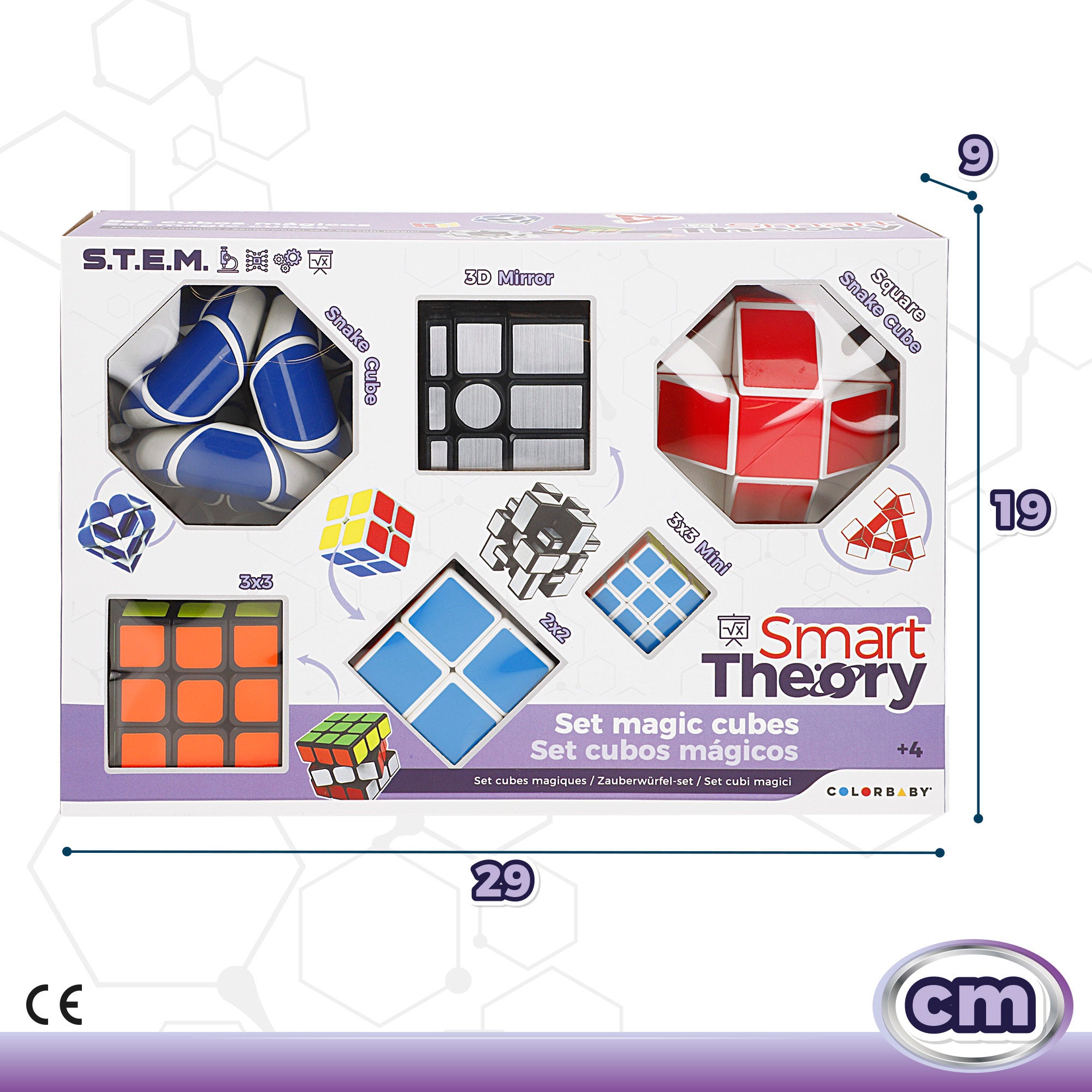 Set 6 cubos mágicos Smart Theory