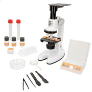 Set microscopio de juguete con luz LED y soporte para móvil Smart Theory