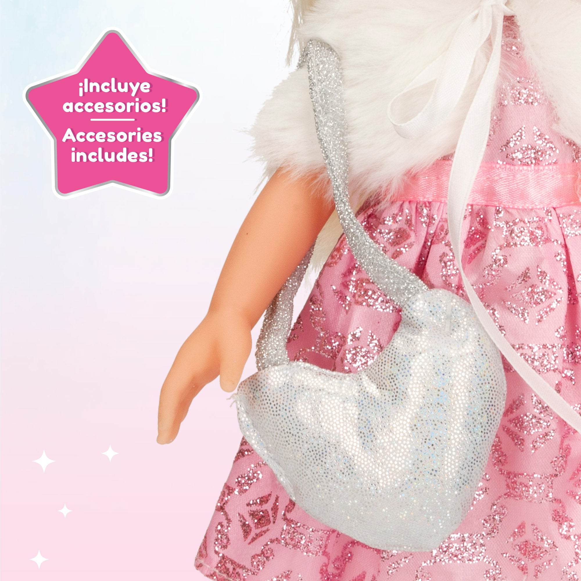Muñeca 32 cm con peine y accesorios Mara