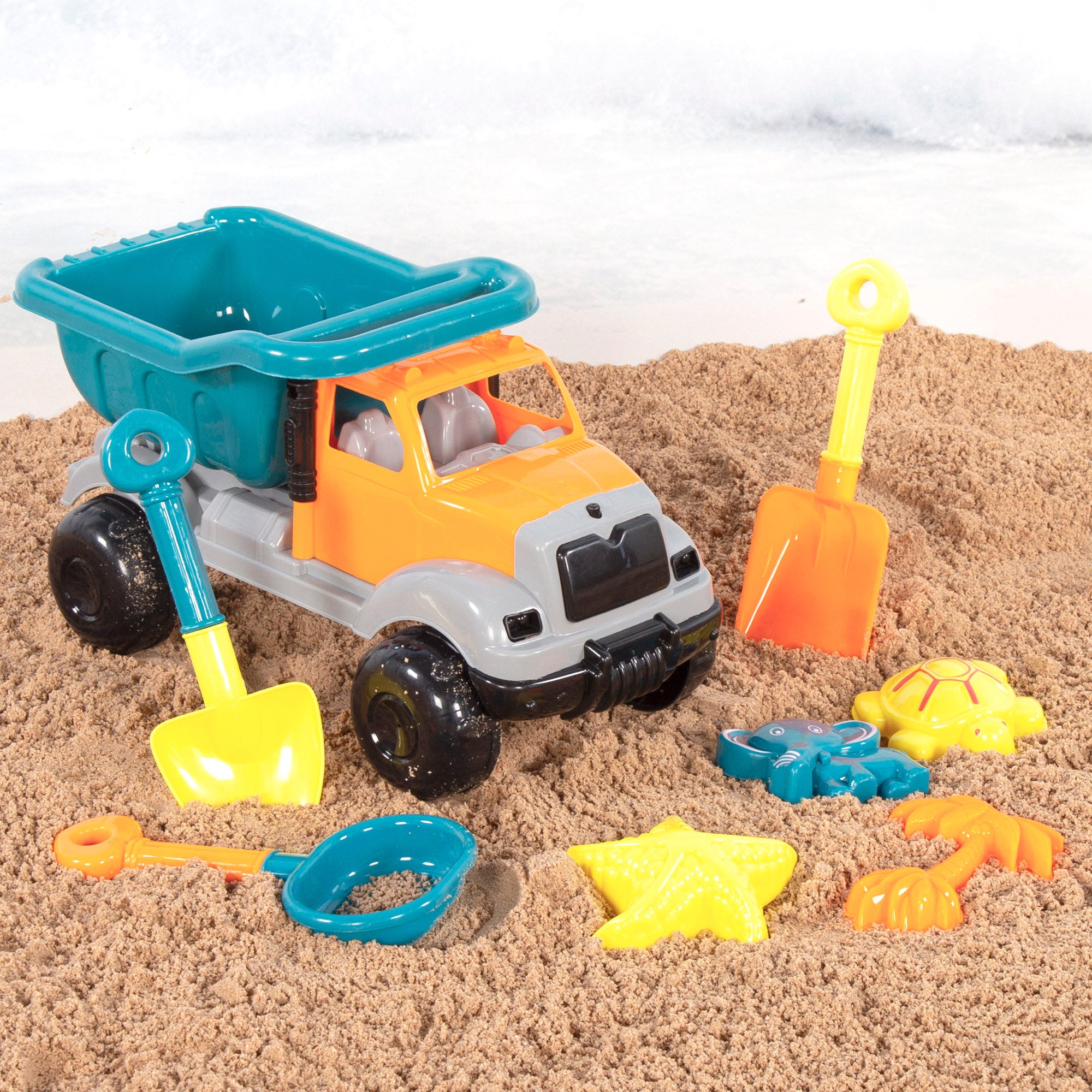 Set juguetes de playa camión con accesorios Color Beach