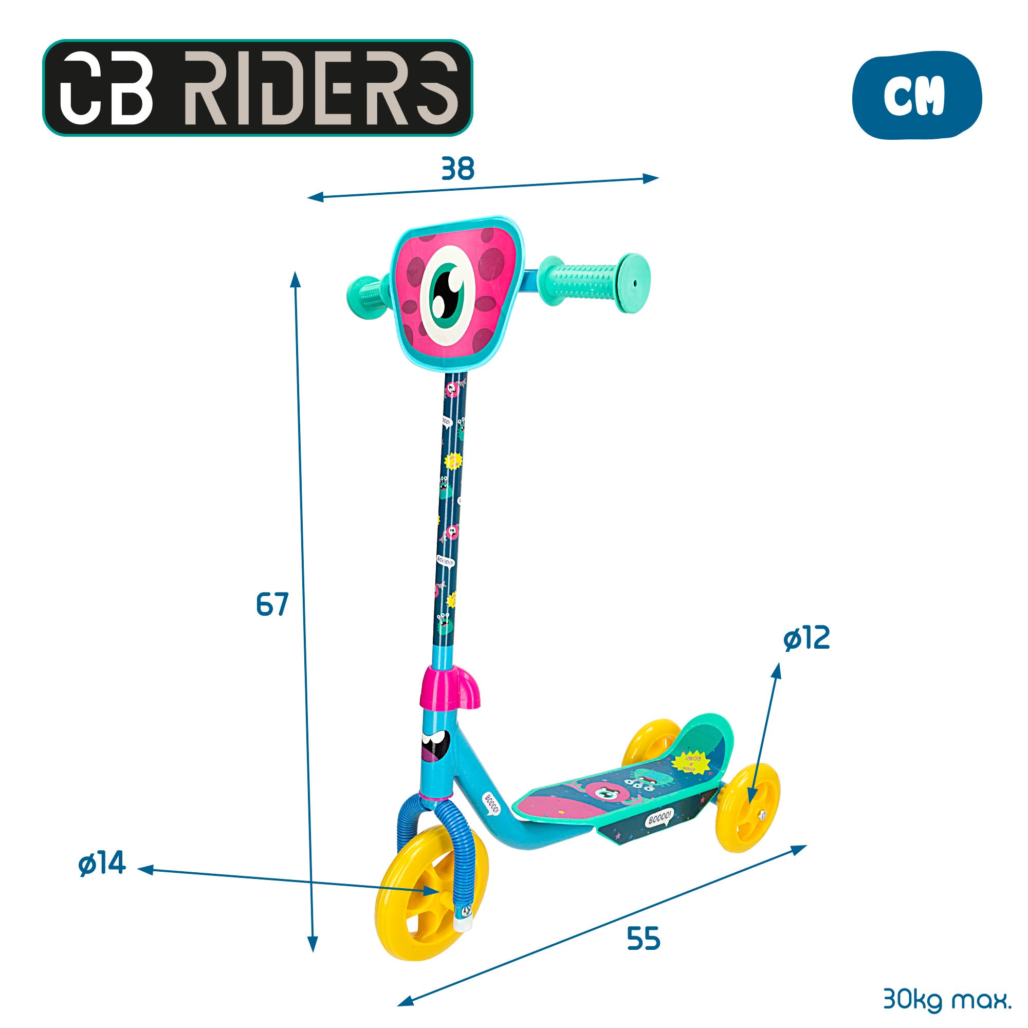 Trotinete de 3 rodas CB Riders Monster