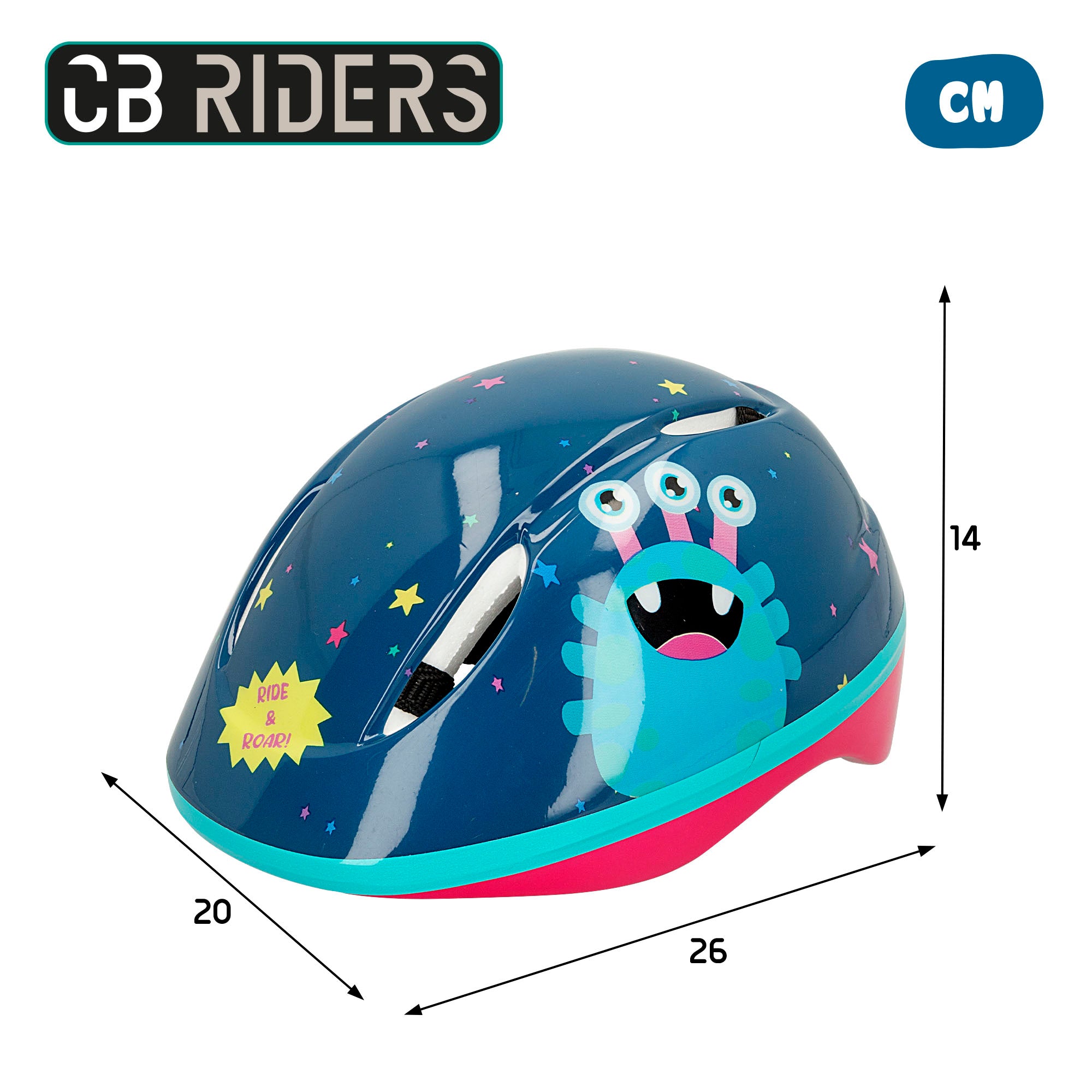 Casco infantil monstruos CB Riders