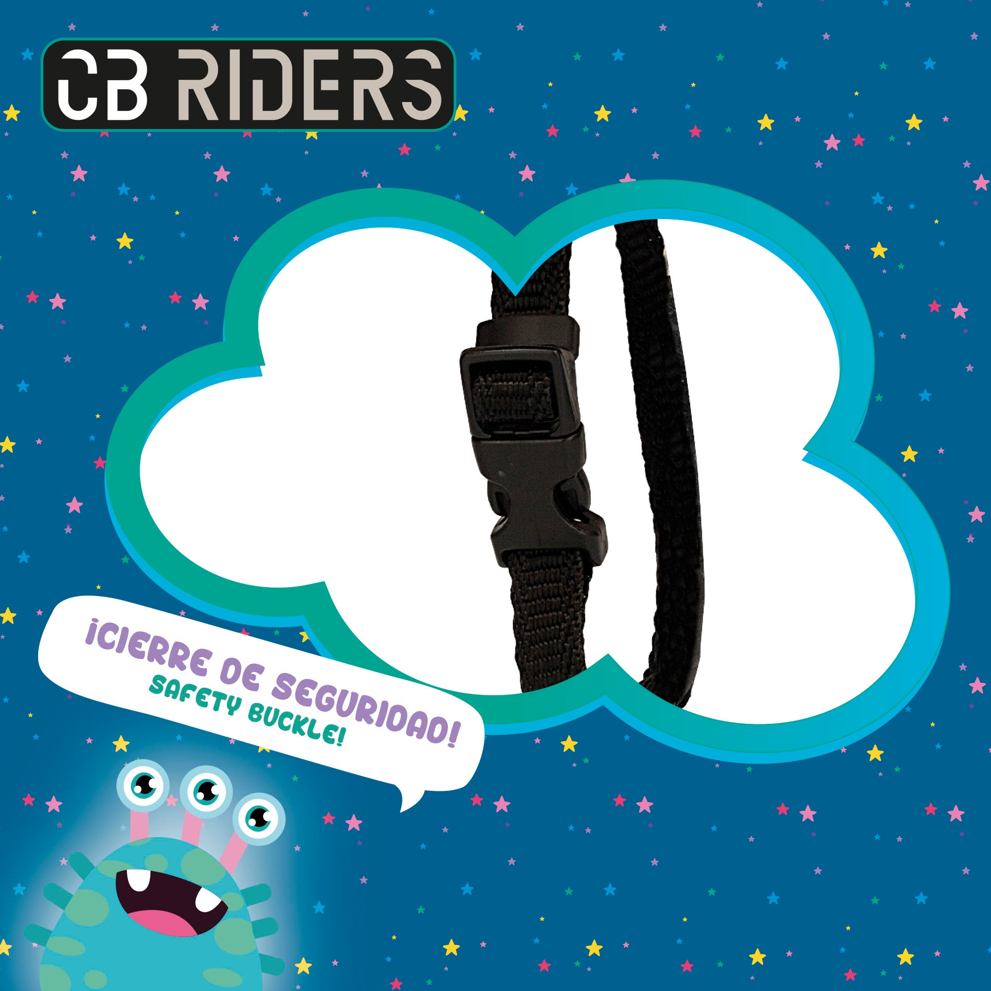 Casco infantil monstruos CB Riders
