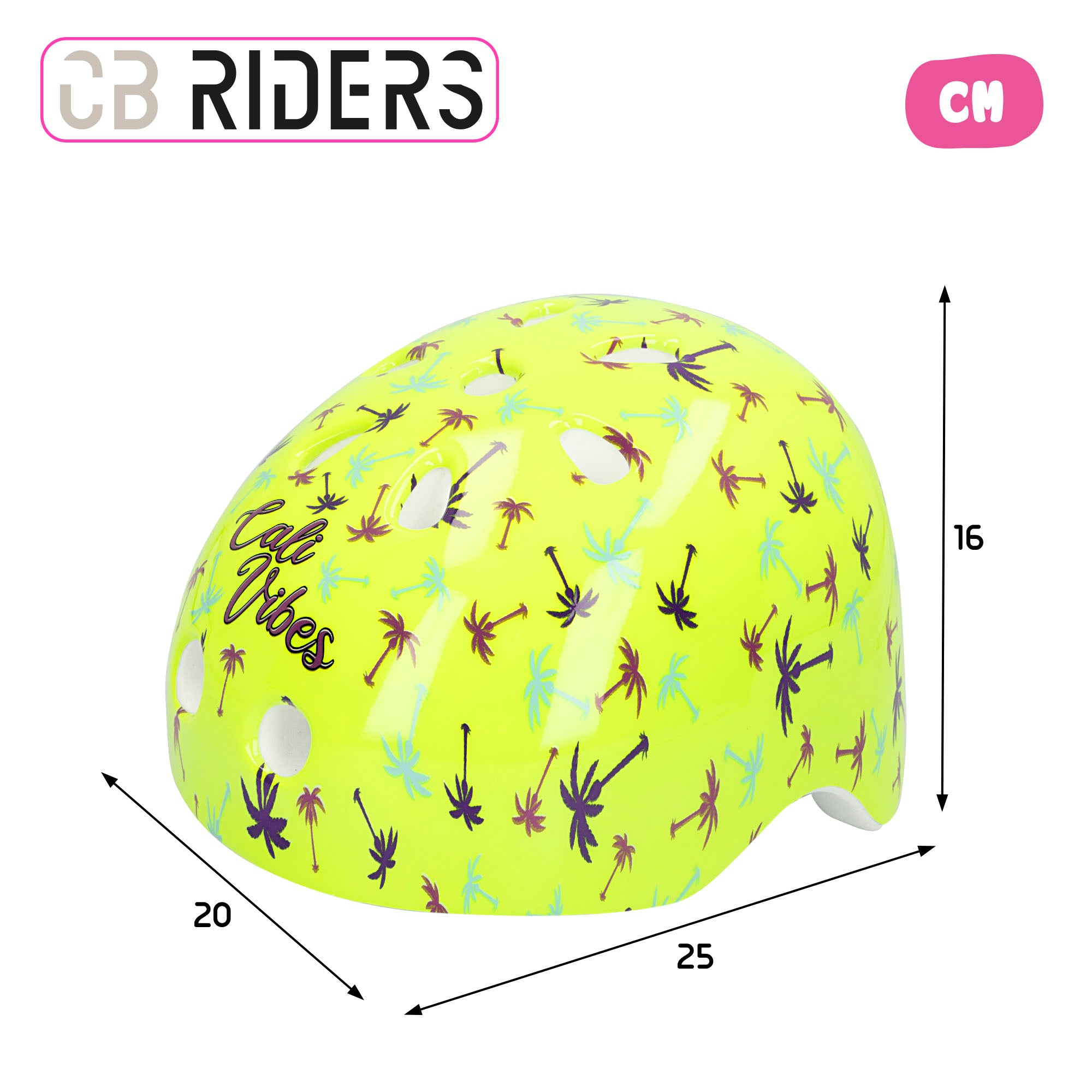 Casco infantil amarillo neón CB Riders