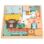 WOOMAX Zookabee Puzle y juego de equilibrio con animales de madera