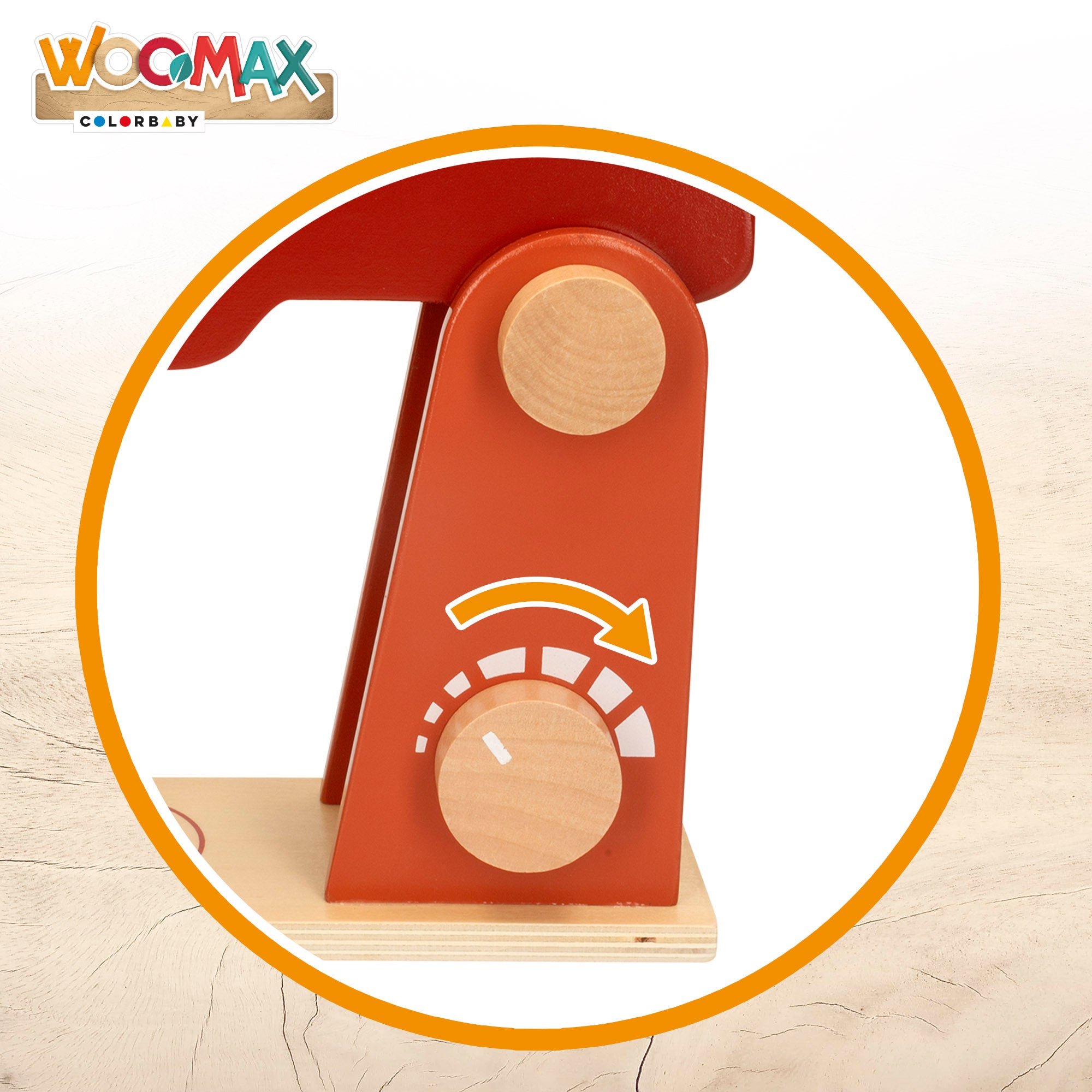 WOOMAX Batidora de juguete de madera con accesorios