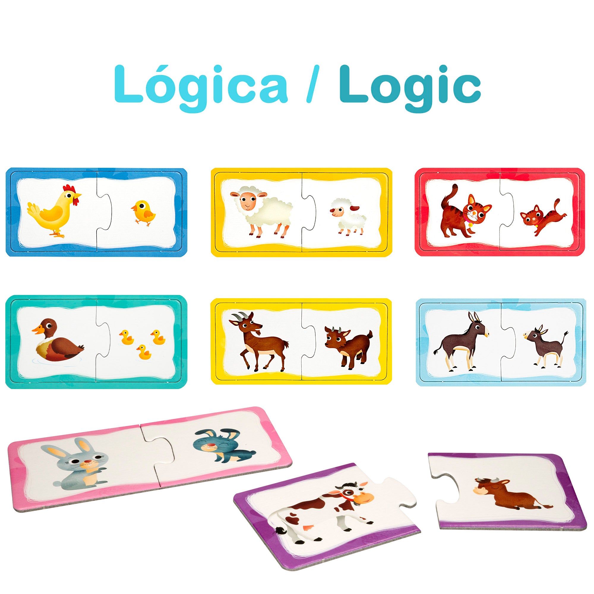 Lisciani 4-em-1 Jogos de Tabuleiro Carotina Baby