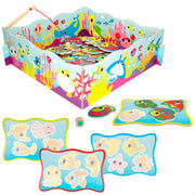 Montessori Lisciani Juego de pesca magnético de madera 32 piezas