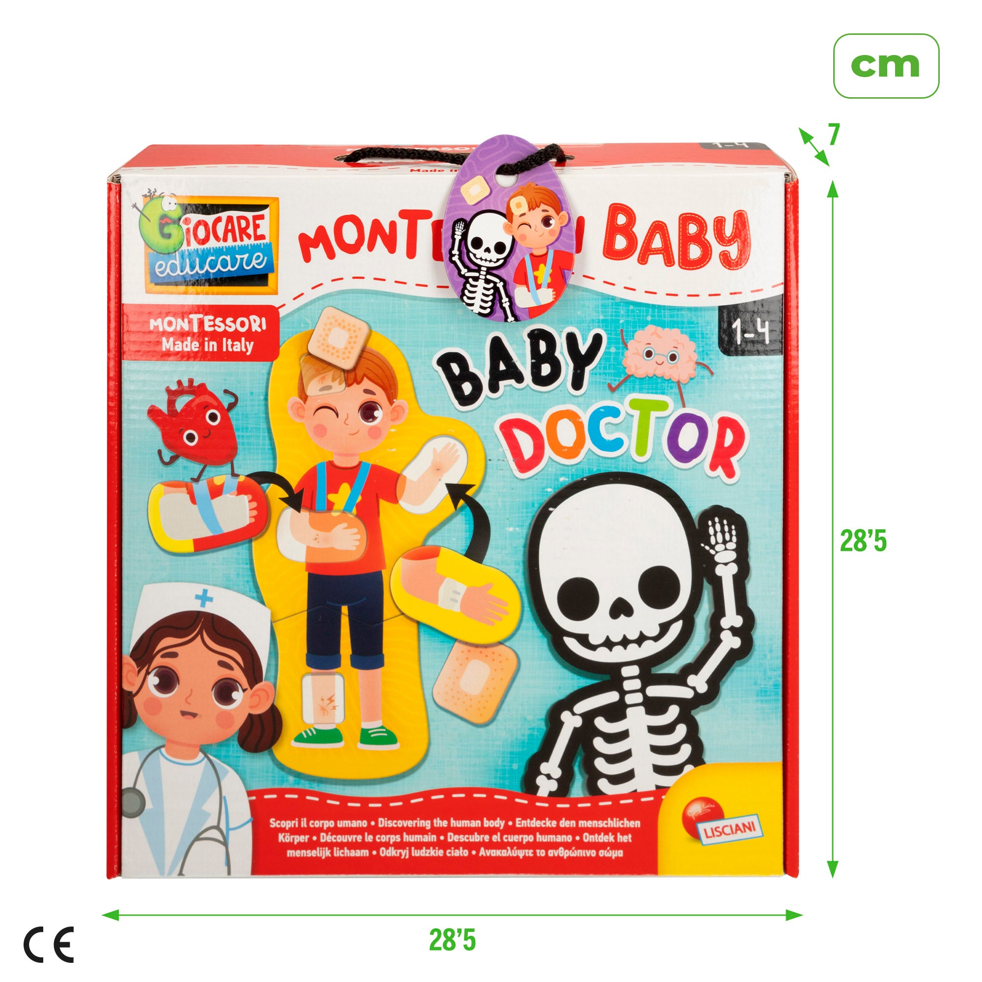 Montessori Lisciani Juego de encajar piezas Baby Doctor