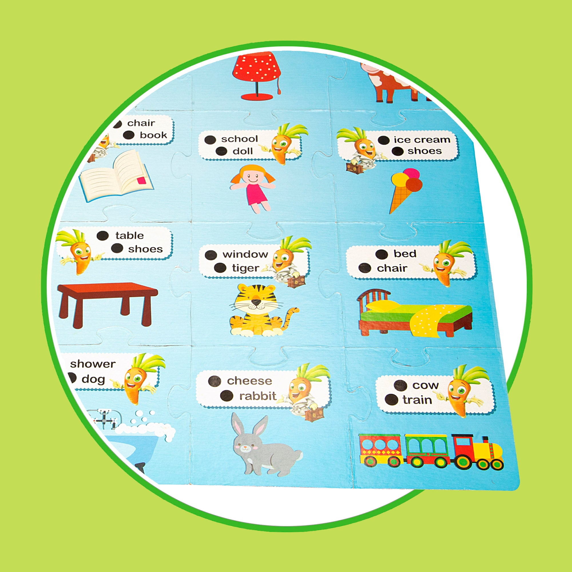 Lisciani Juego de mesa aprende inglés 2 en 1 con bolígrafo parlante Carotina