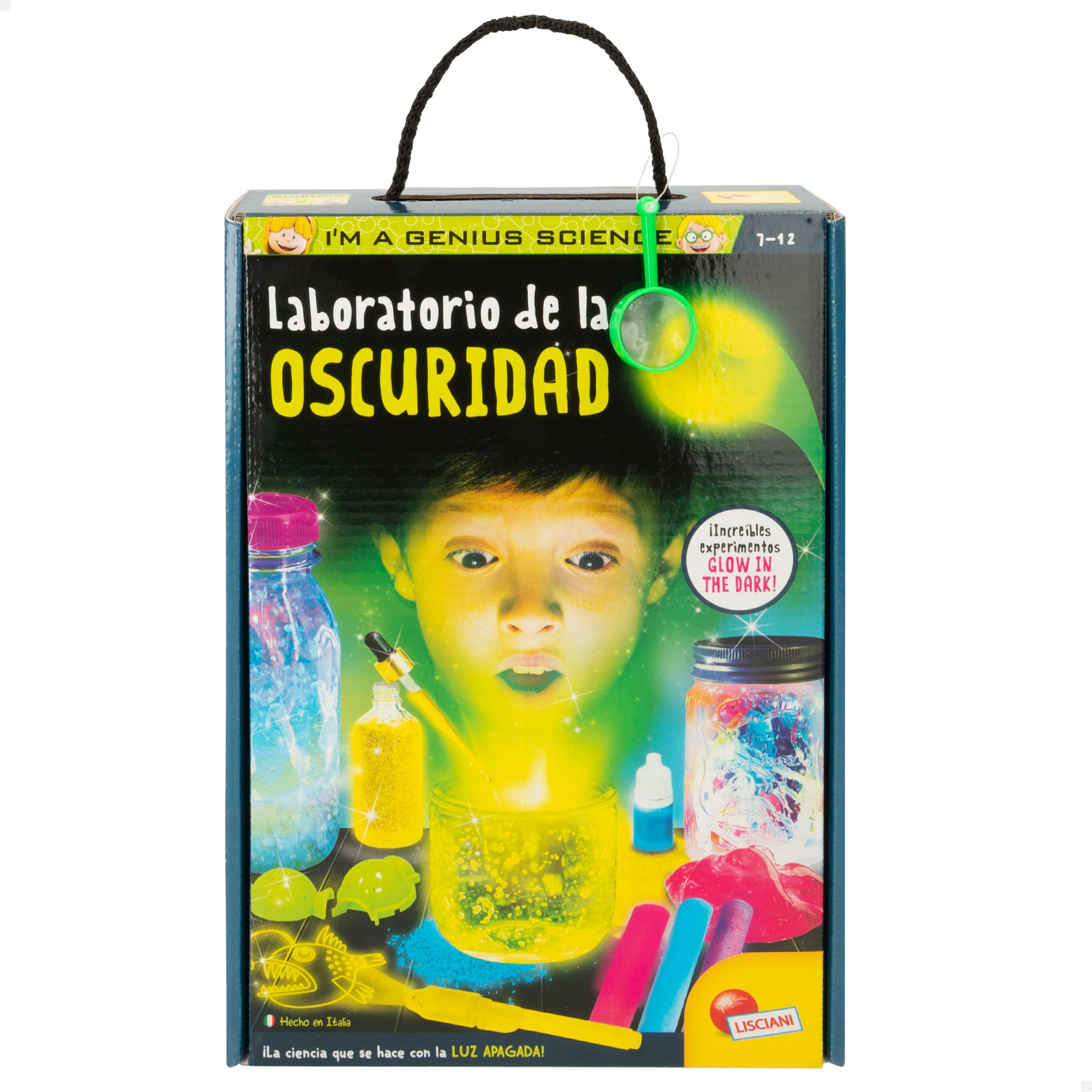 Lisciani Laboratorio de ciencia para niños fosforescente I'm A Genius