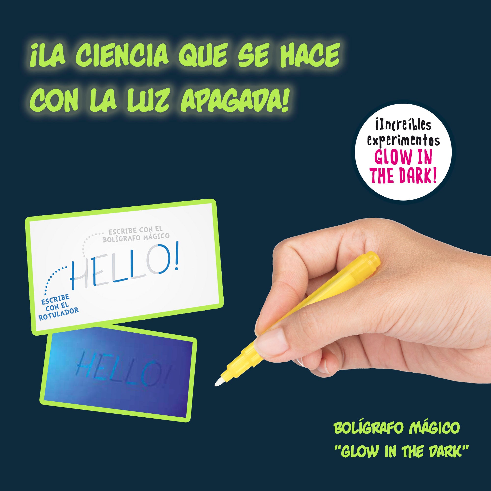 Lisciani Laboratorio de ciencia para niños fosforescente I'm A Genius