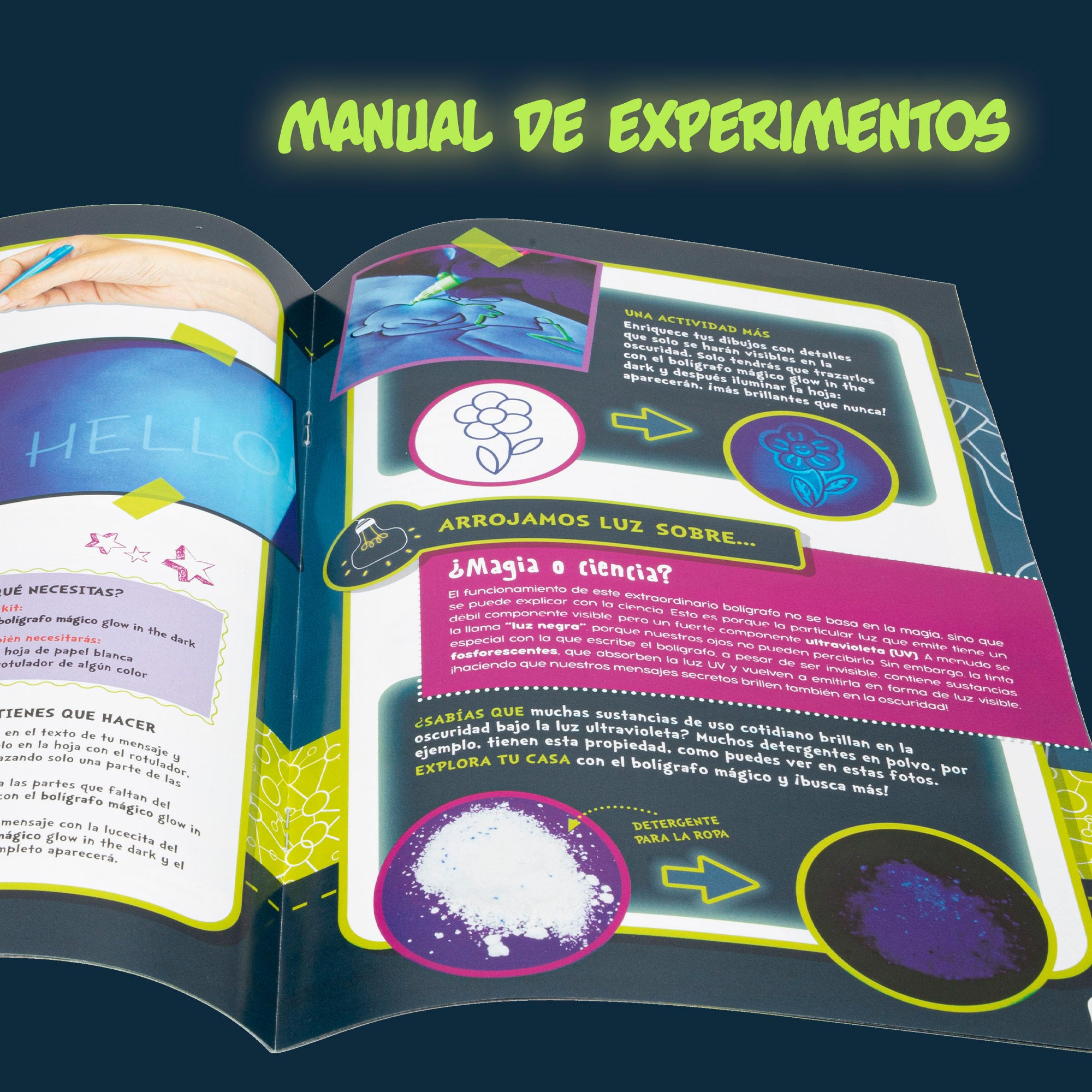 Lisciani Laboratorio de ciencia para niños fosforescente I'm A Genius