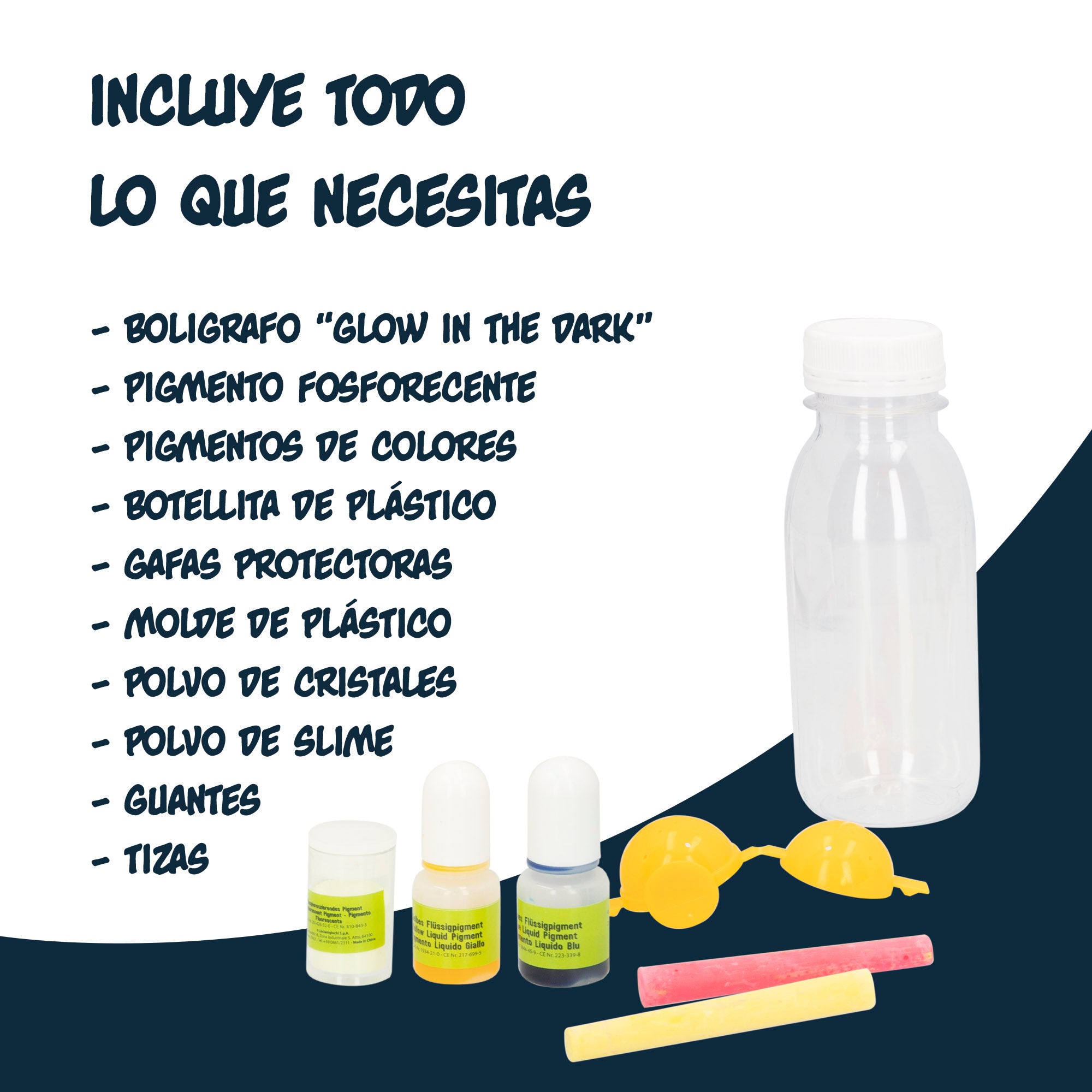 Lisciani Laboratorio de ciencia para niños fosforescente I'm A Genius