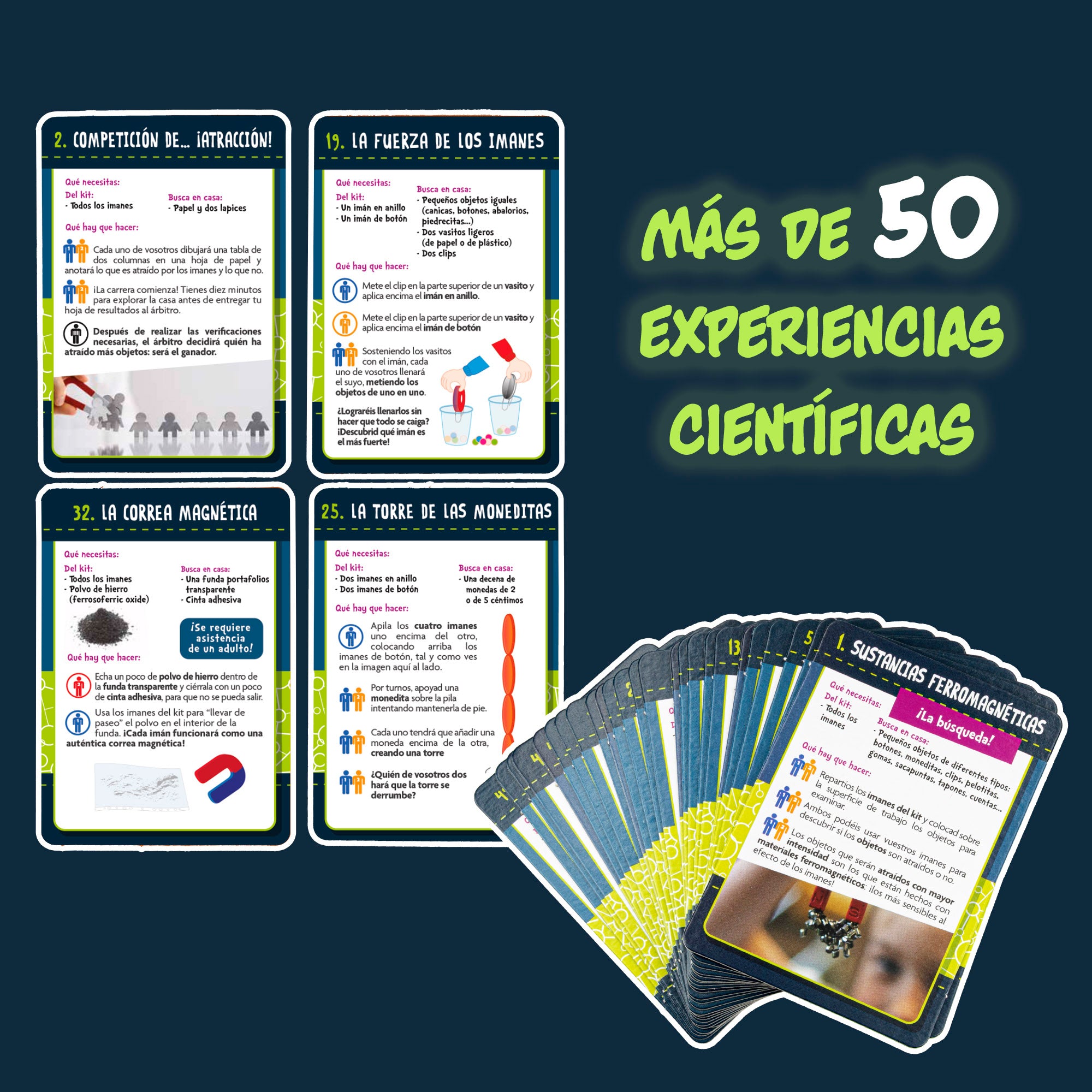 Lisciani Laboratorio magnetismo con 50 experimentos científicos I'm A Genius