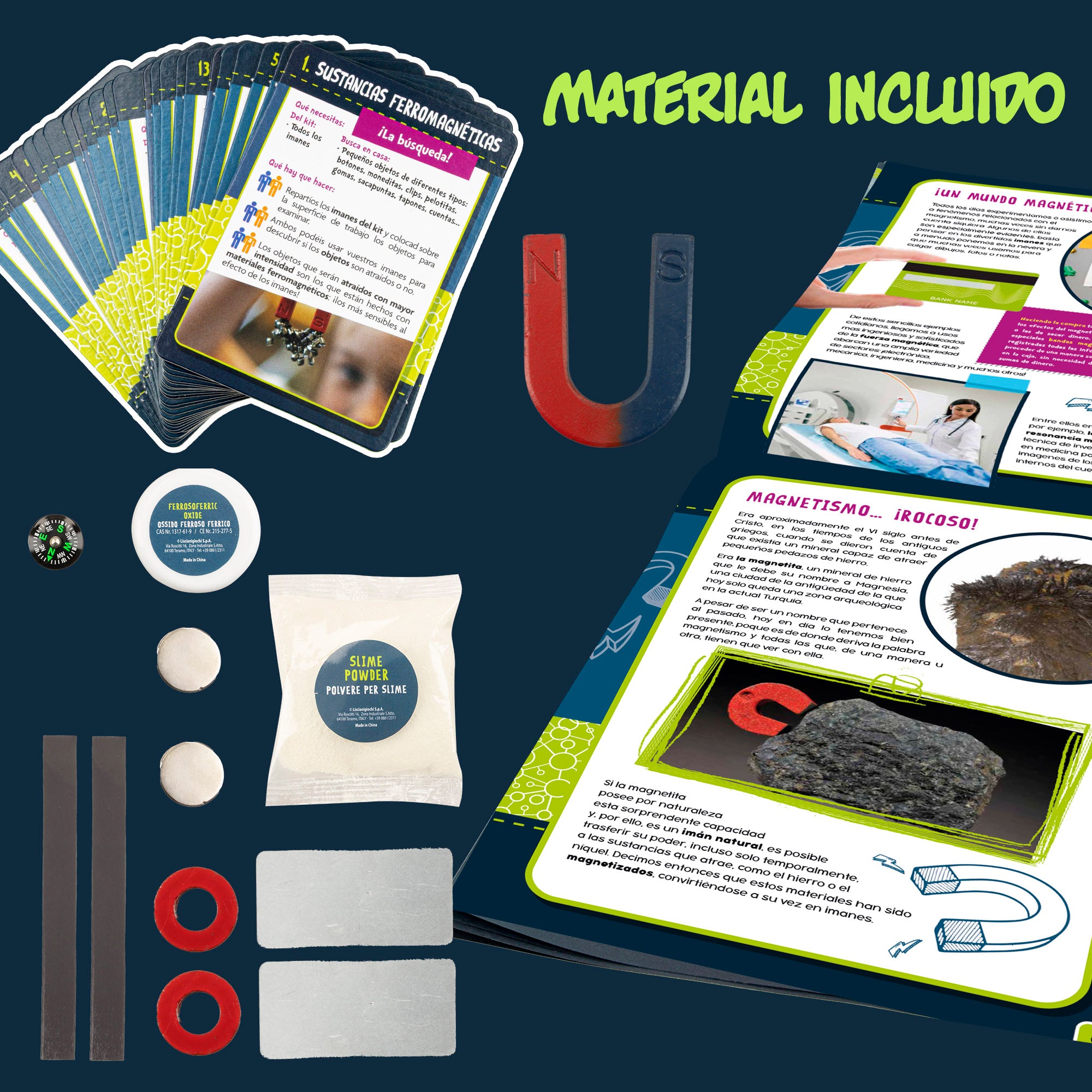 Lisciani Laboratorio magnetismo con 50 experimentos científicos I'm A Genius