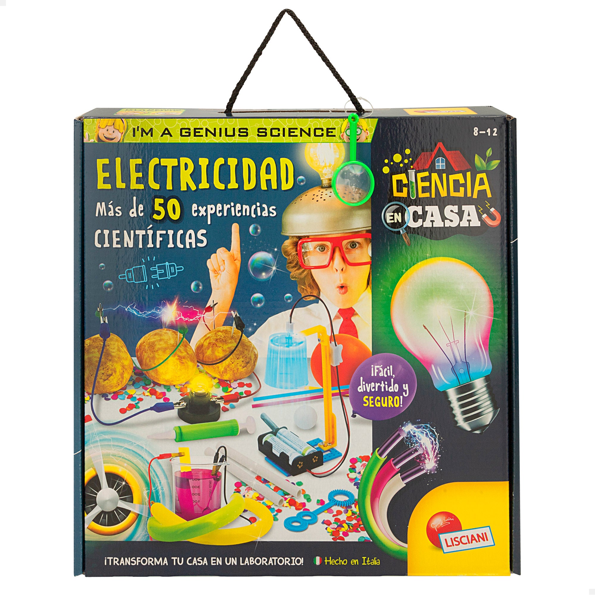 Lisciani Laboratorio electricidad con 50 experimentos científicos I'm A Genius