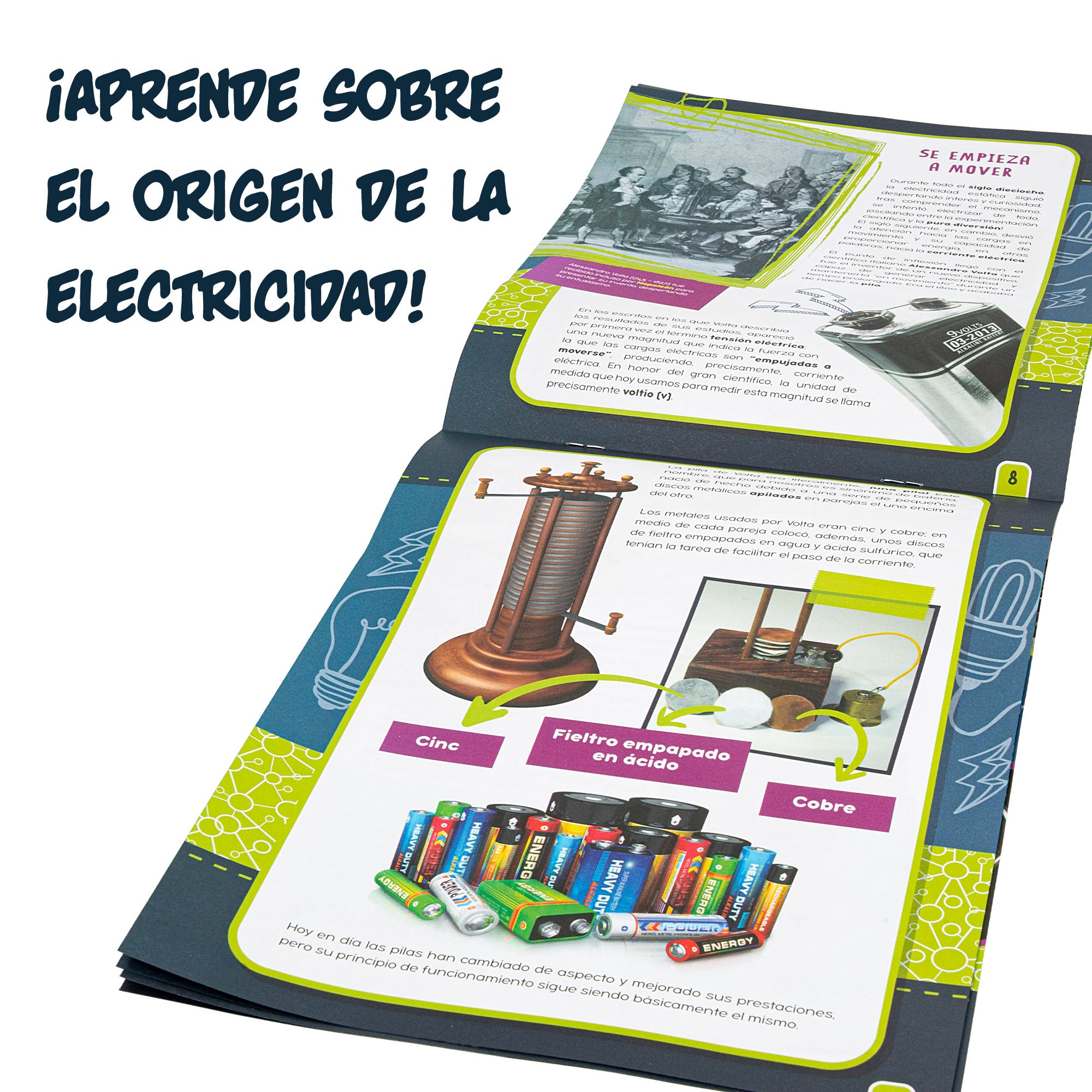 Lisciani Laboratorio electricidad con 50 experimentos científicos I'm A Genius