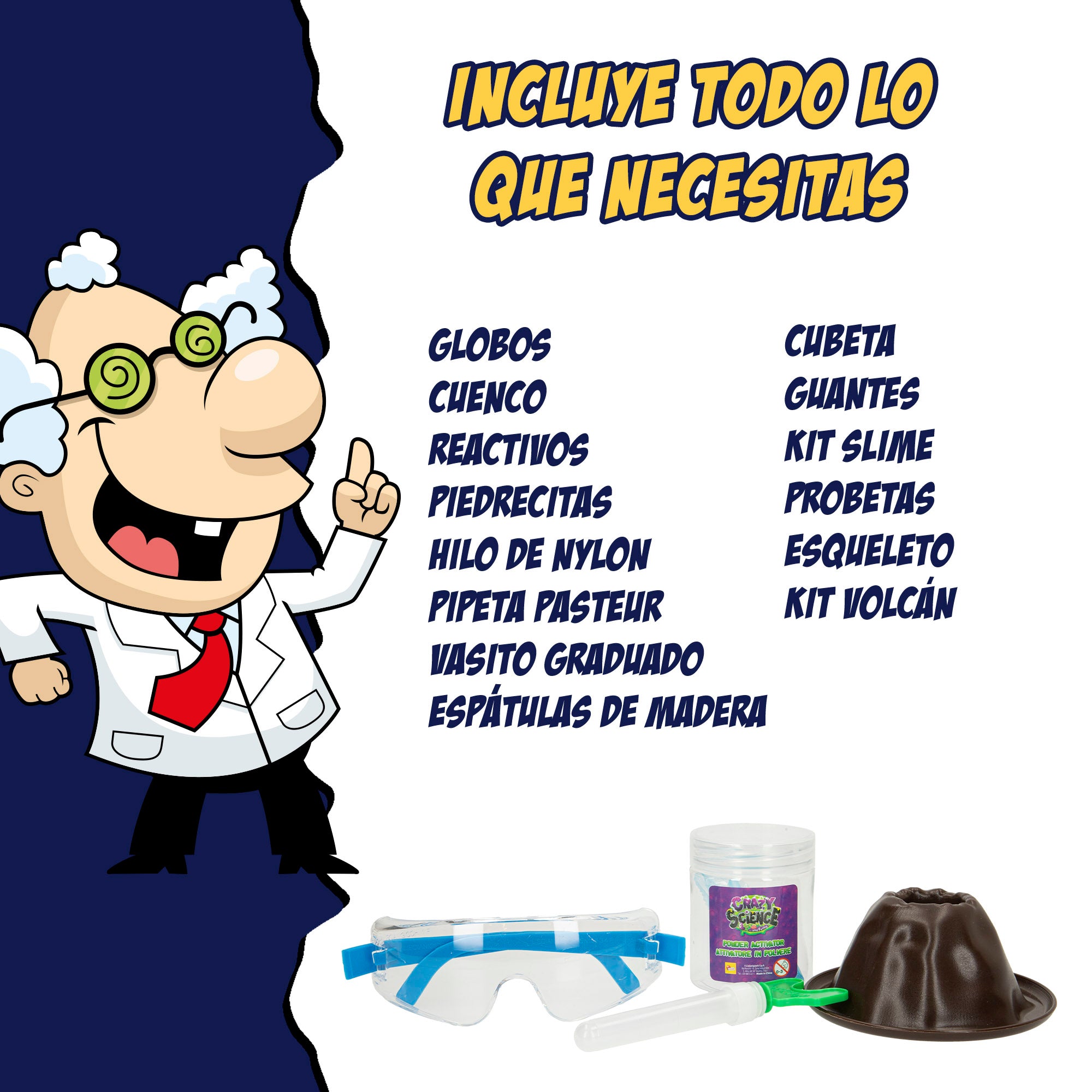 Lisciani Laboratorio de experimentos científicos Crazy Science
