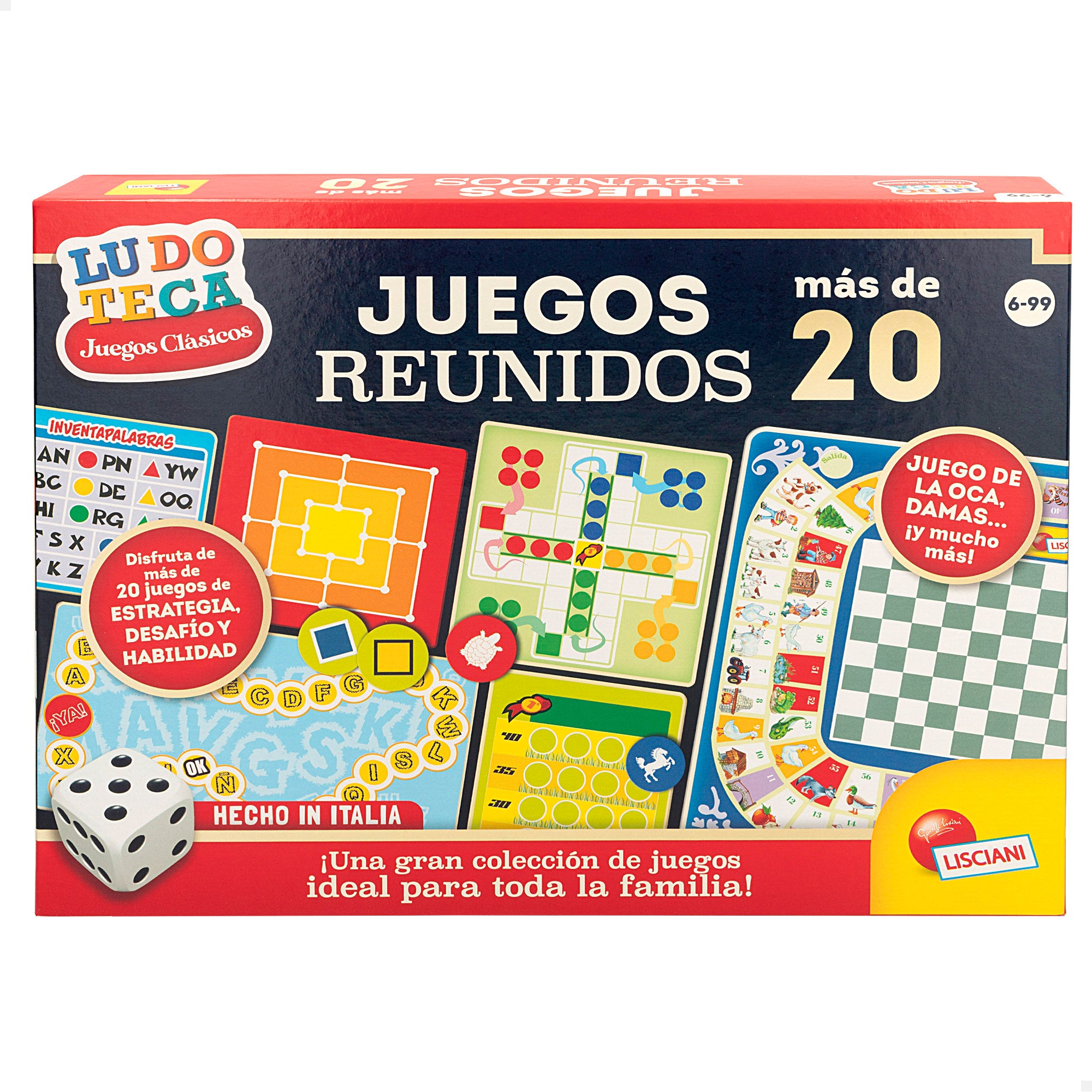 Lisciani Pack 20 juegos de mesa