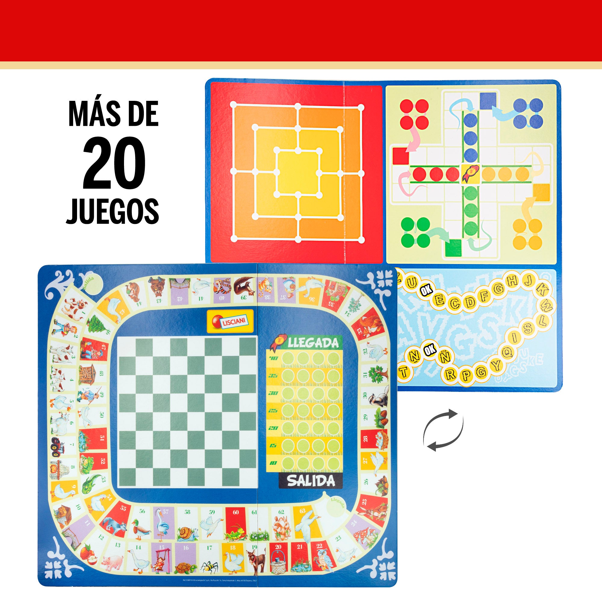 Lisciani Pack 20 juegos de mesa