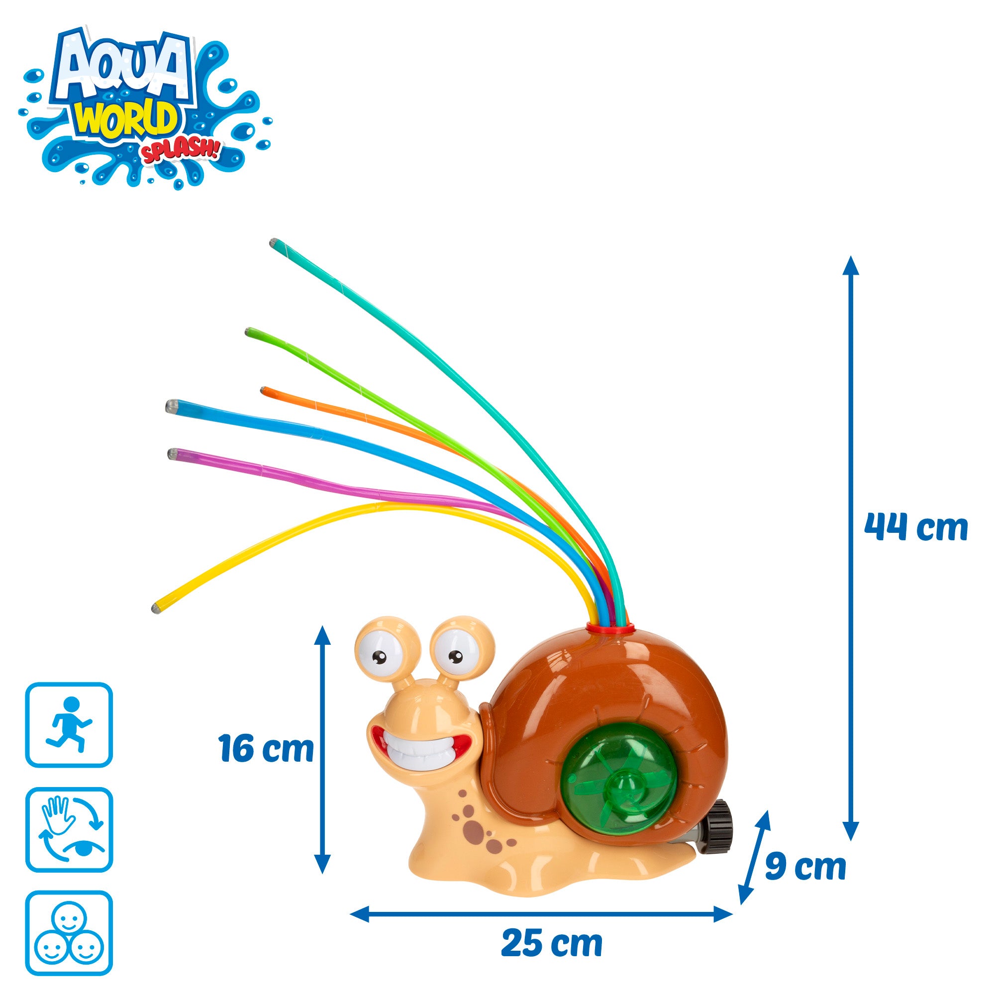 Aqua World Juguete aspersor de agua caracol