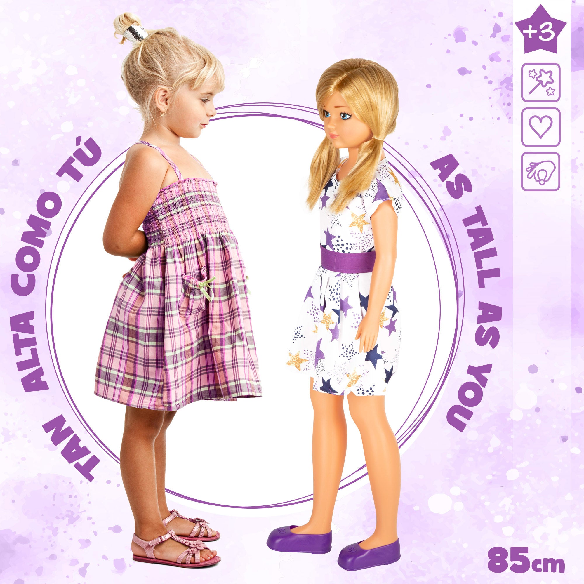 Muñeca grande vestido 85 cm Maria Casual