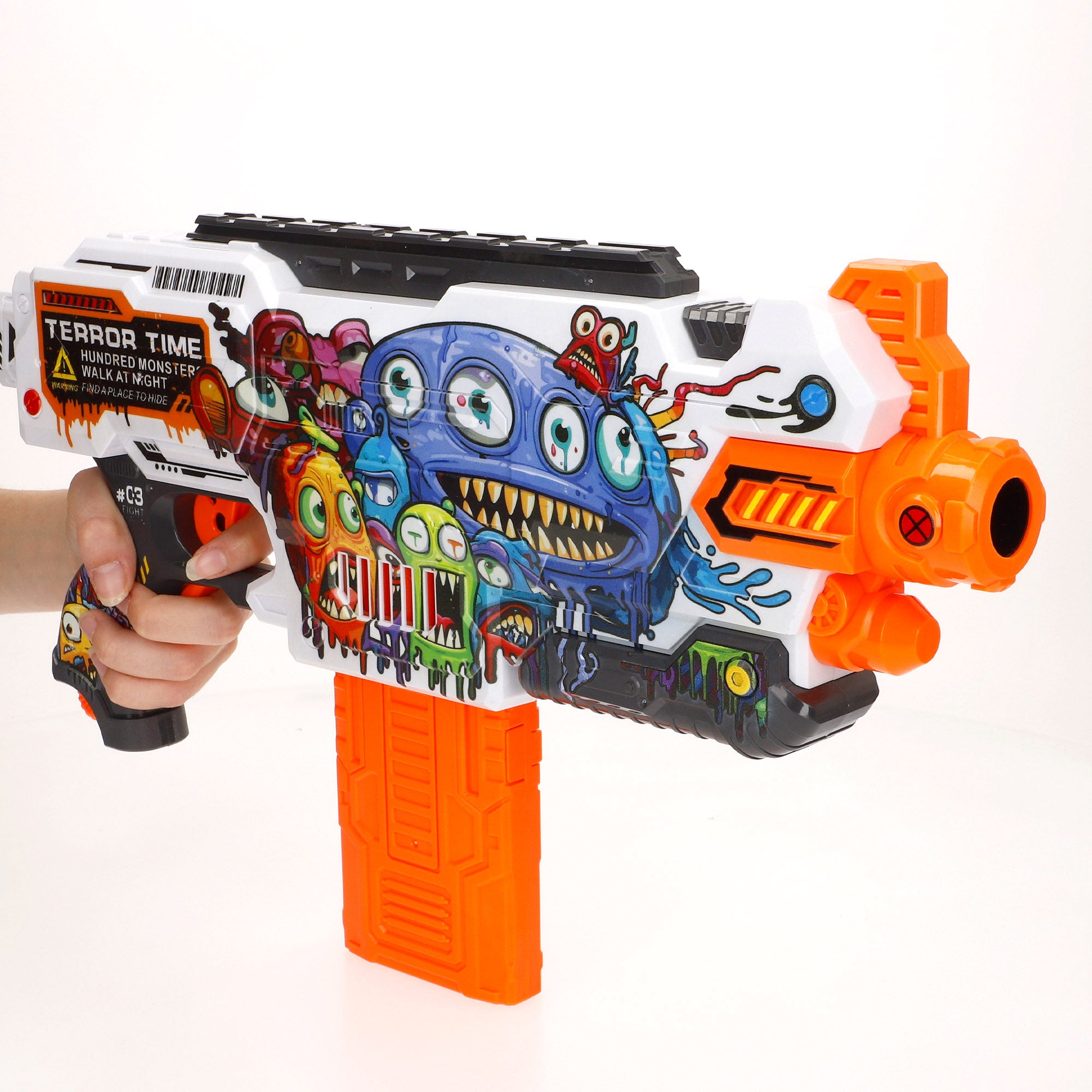 Pistola de juguete eléctrica monstruos con 24 dardos de espuma V-Zone