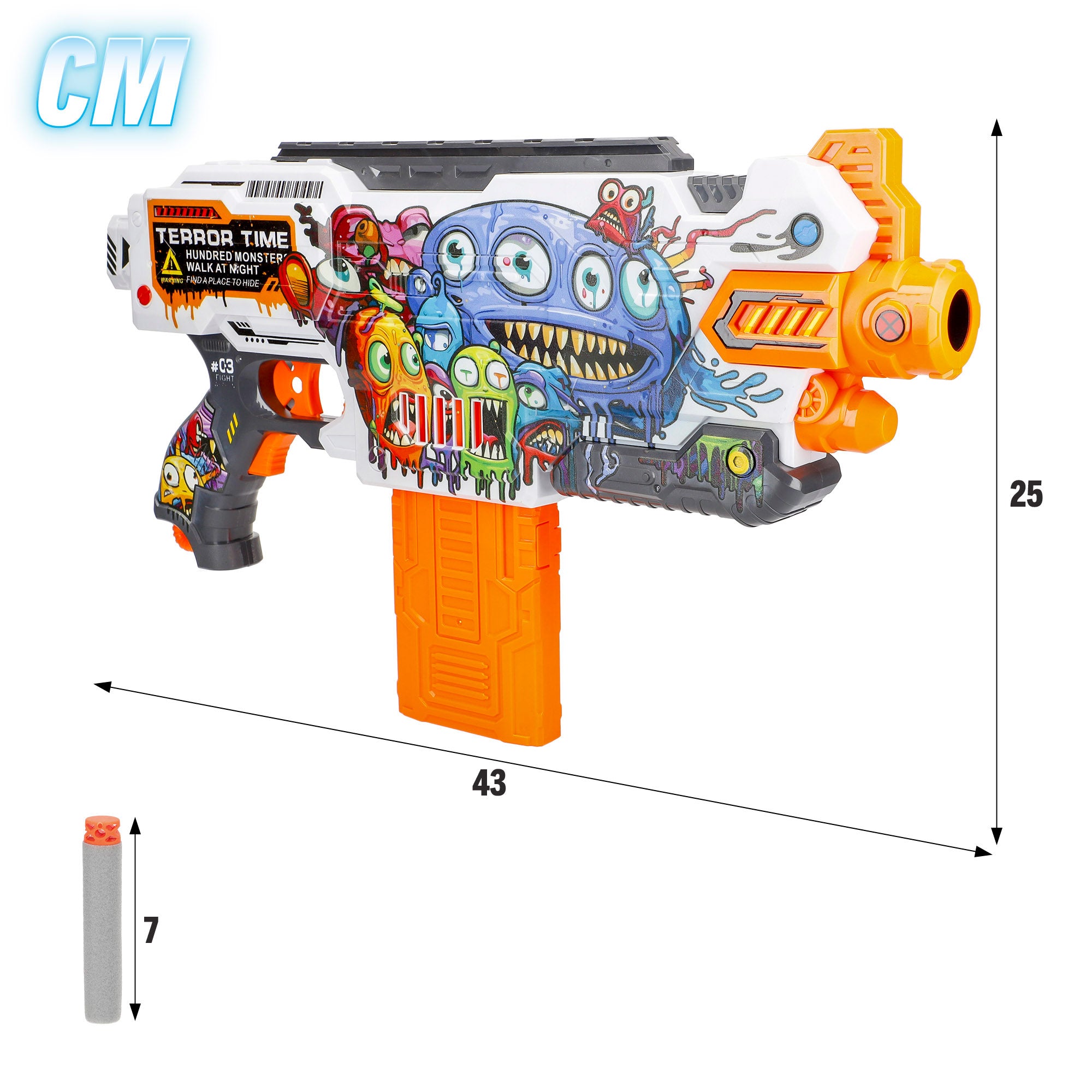 Pistola de juguete eléctrica monstruos con 24 dardos de espuma V-Zone