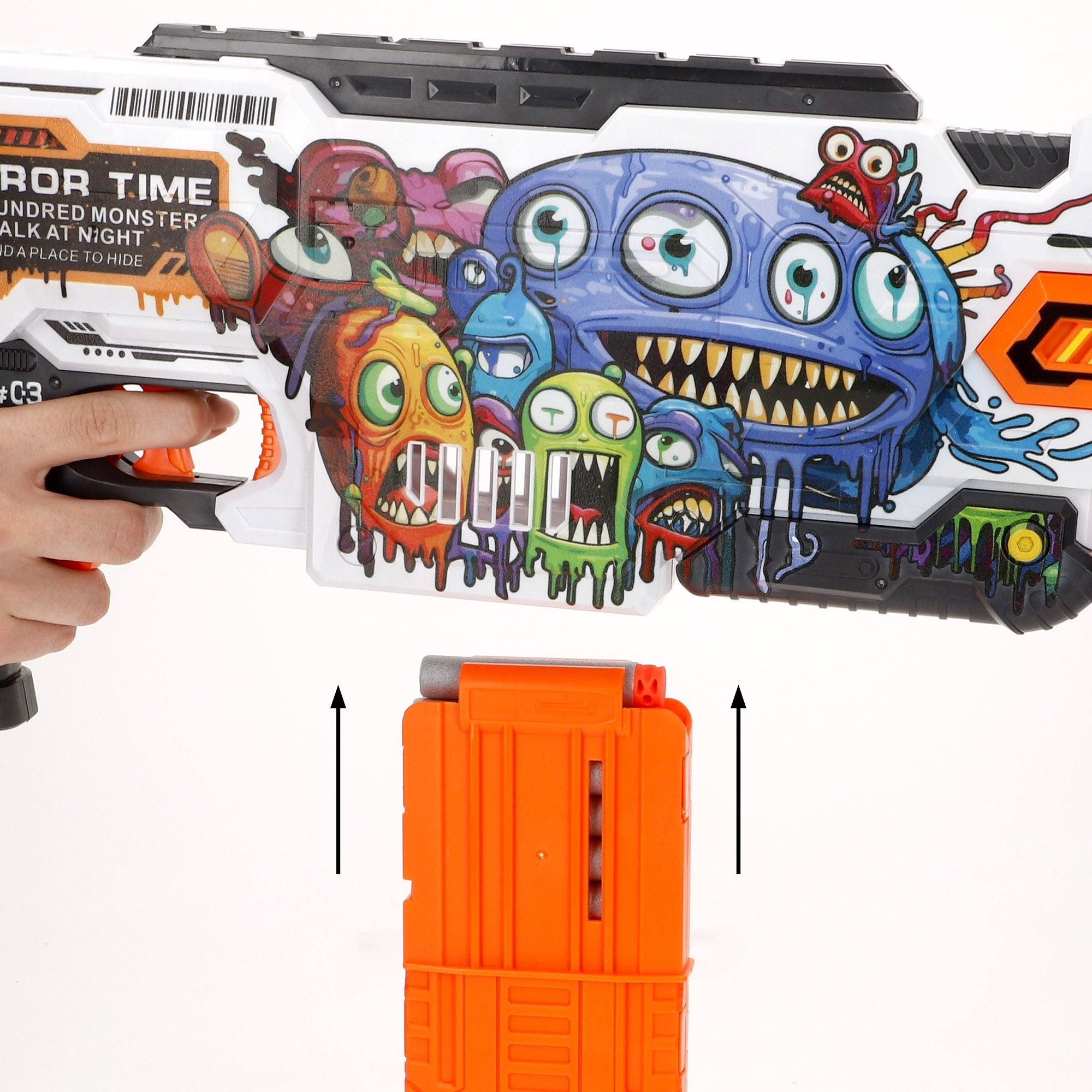 Pistola de juguete eléctrica monstruos con 24 dardos de espuma V-Zone