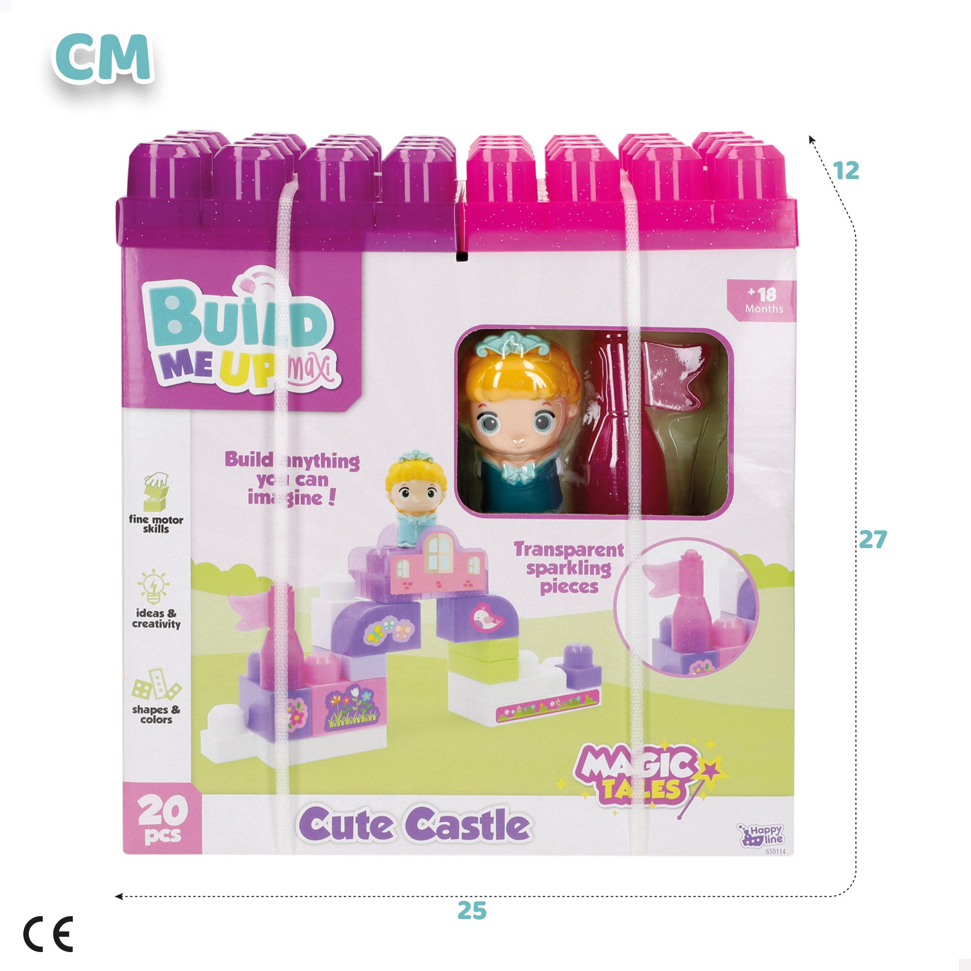 Juego bloques de construcción princesa 20 piezas COLORBABY