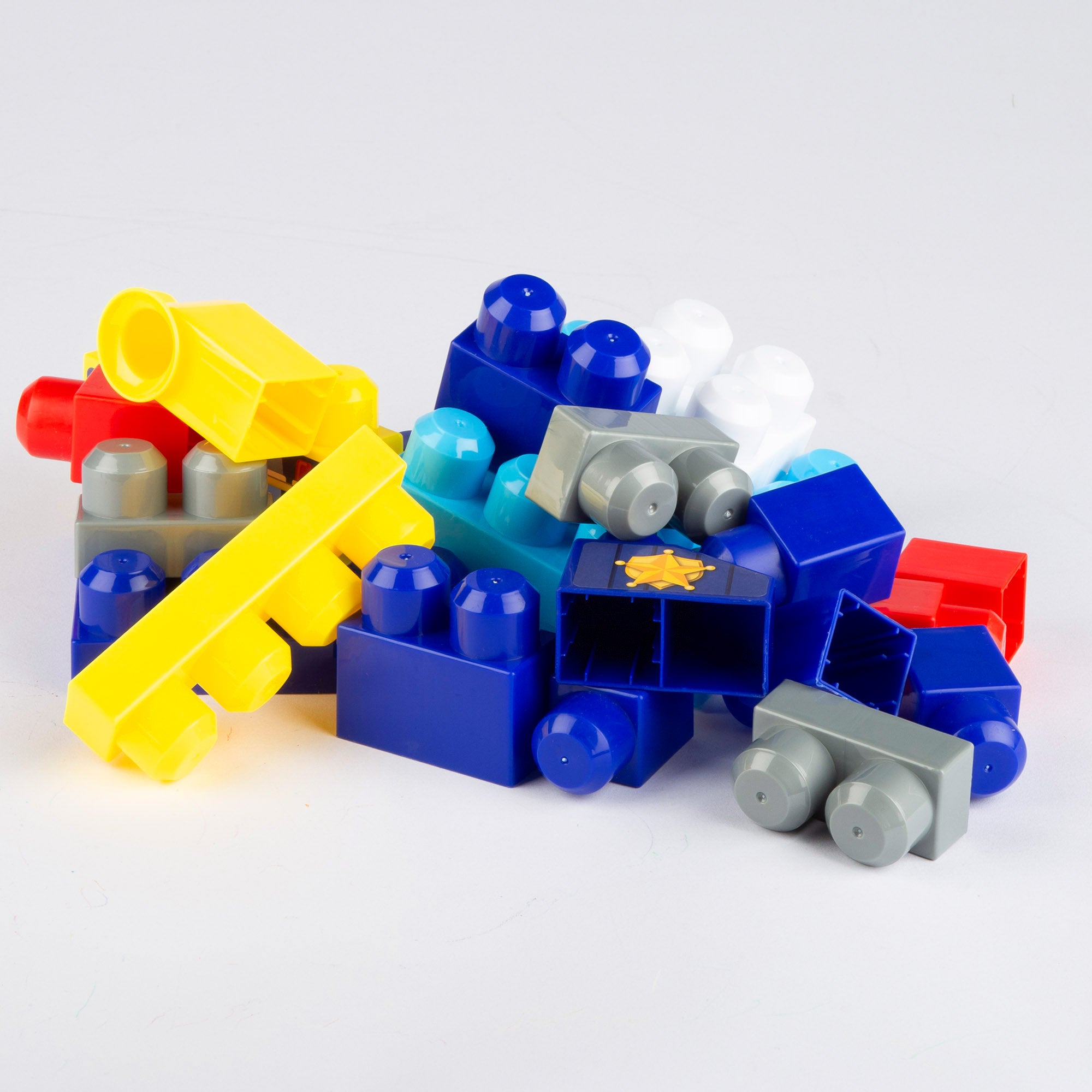 Juego bloques de construcción policía 20 piezas COLORBABY