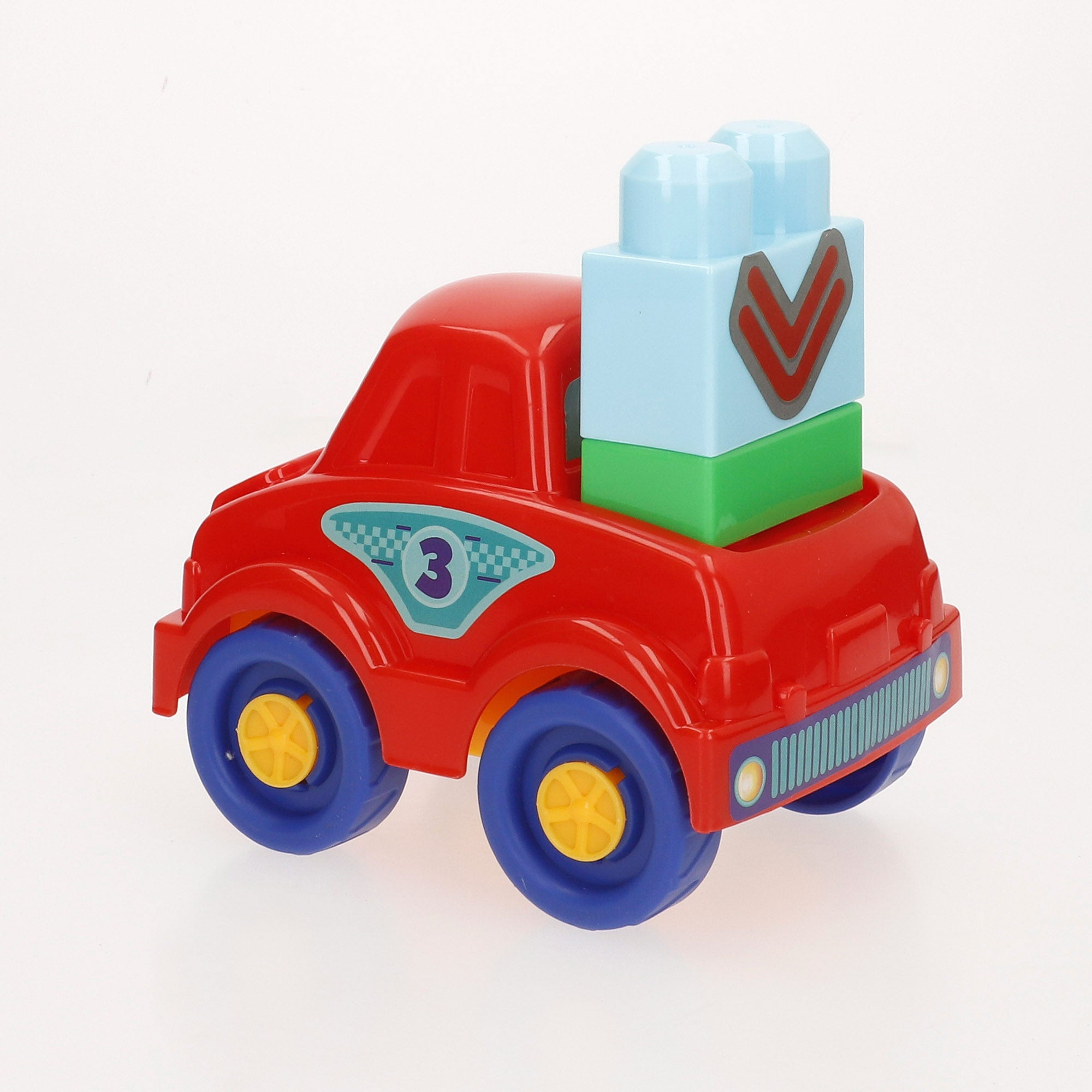 Juego bloques de construcción coche carreras 25 piezas COLORBABY