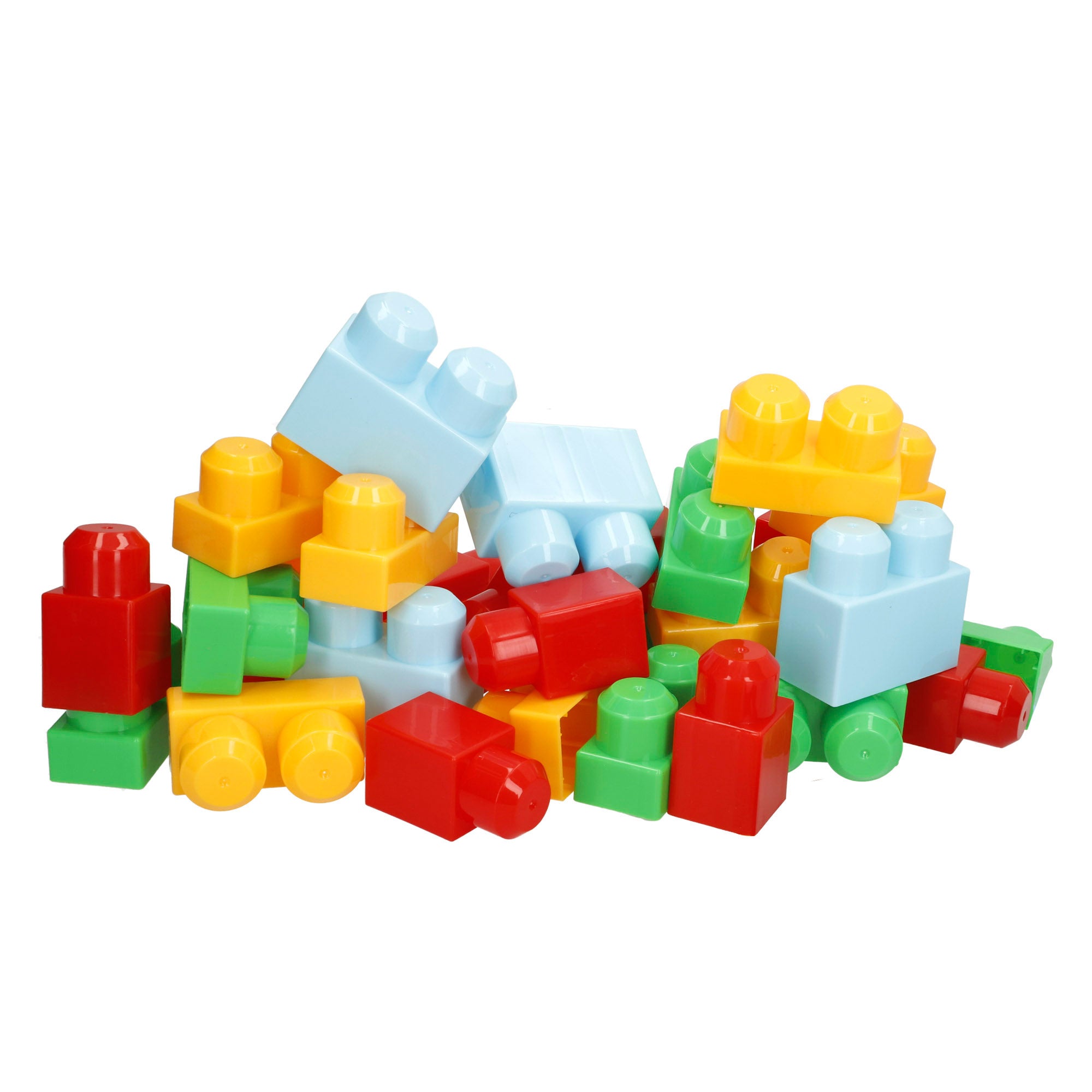 Juego bloques de construcción 40 piezas cohete color aleatorio COLORBABY