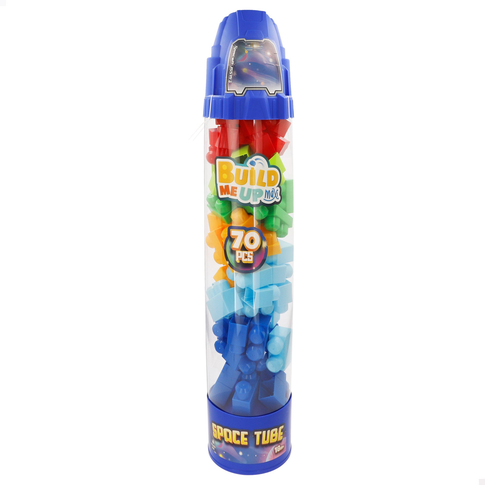 Conjunto de blocos de montar foguete com 70 peças, cores sortidas, COLORBABY