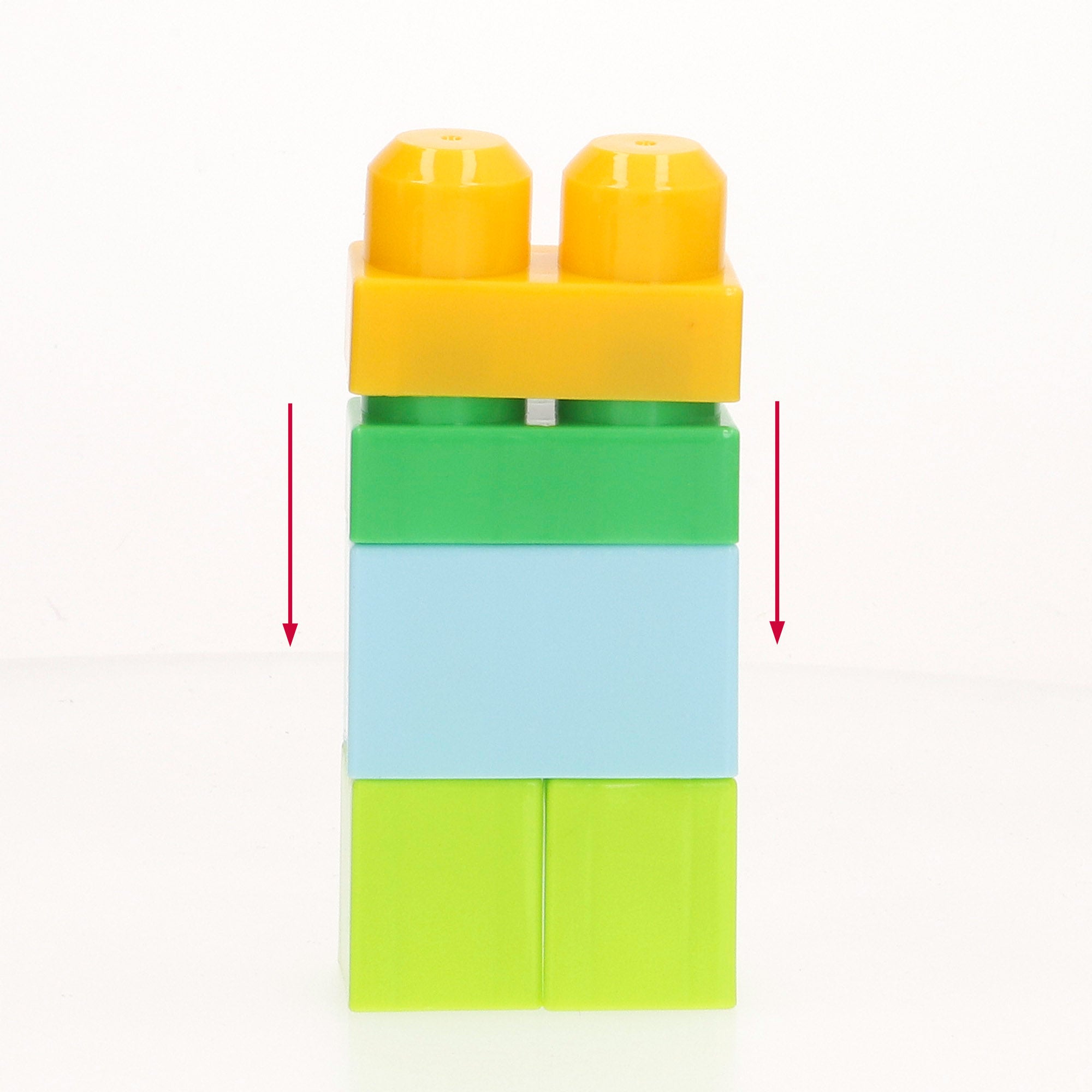 Conjunto de blocos de montar foguete com 70 peças, cores sortidas, COLORBABY